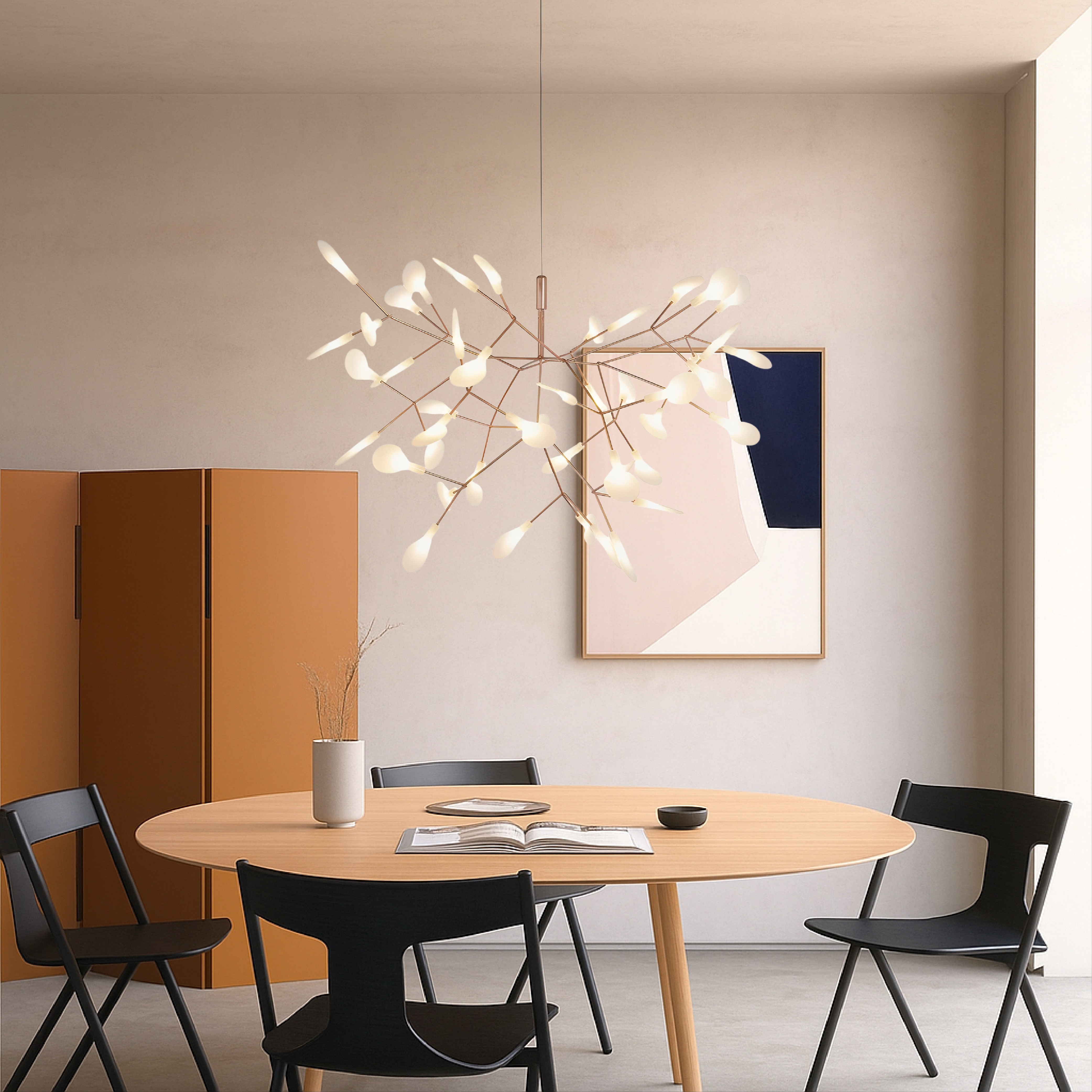 Rose Gold Firefly Pendant Light