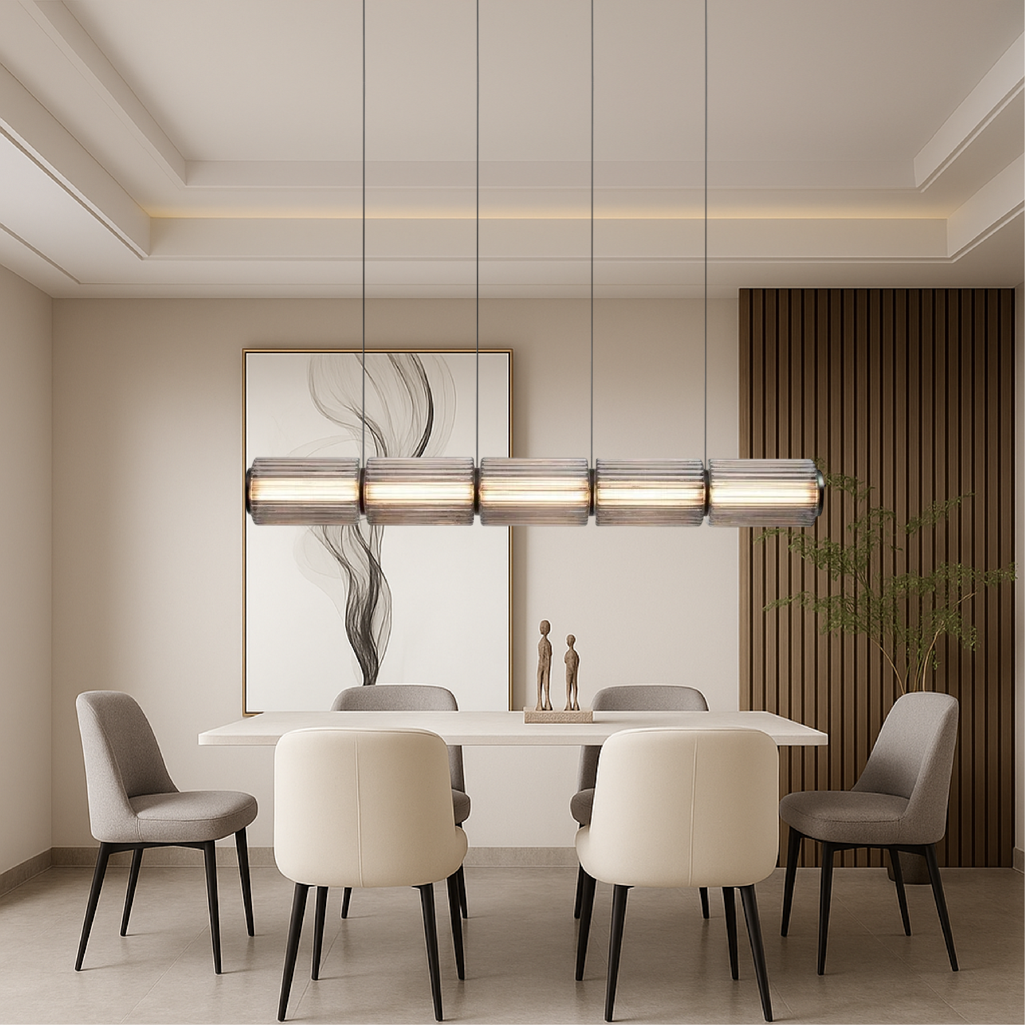 Cylinder Glass Pendant Lamp