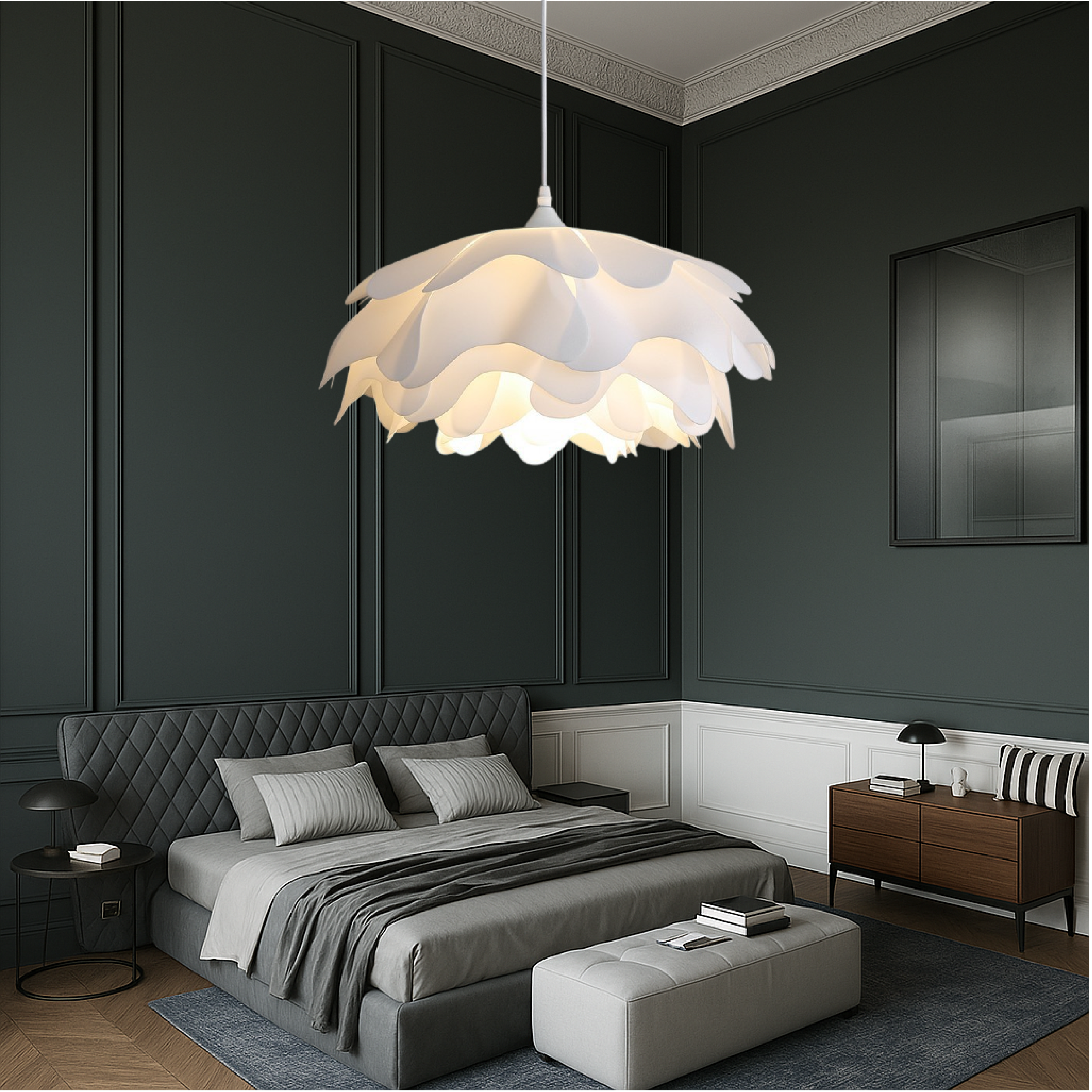 Peony Mud Pendant Light