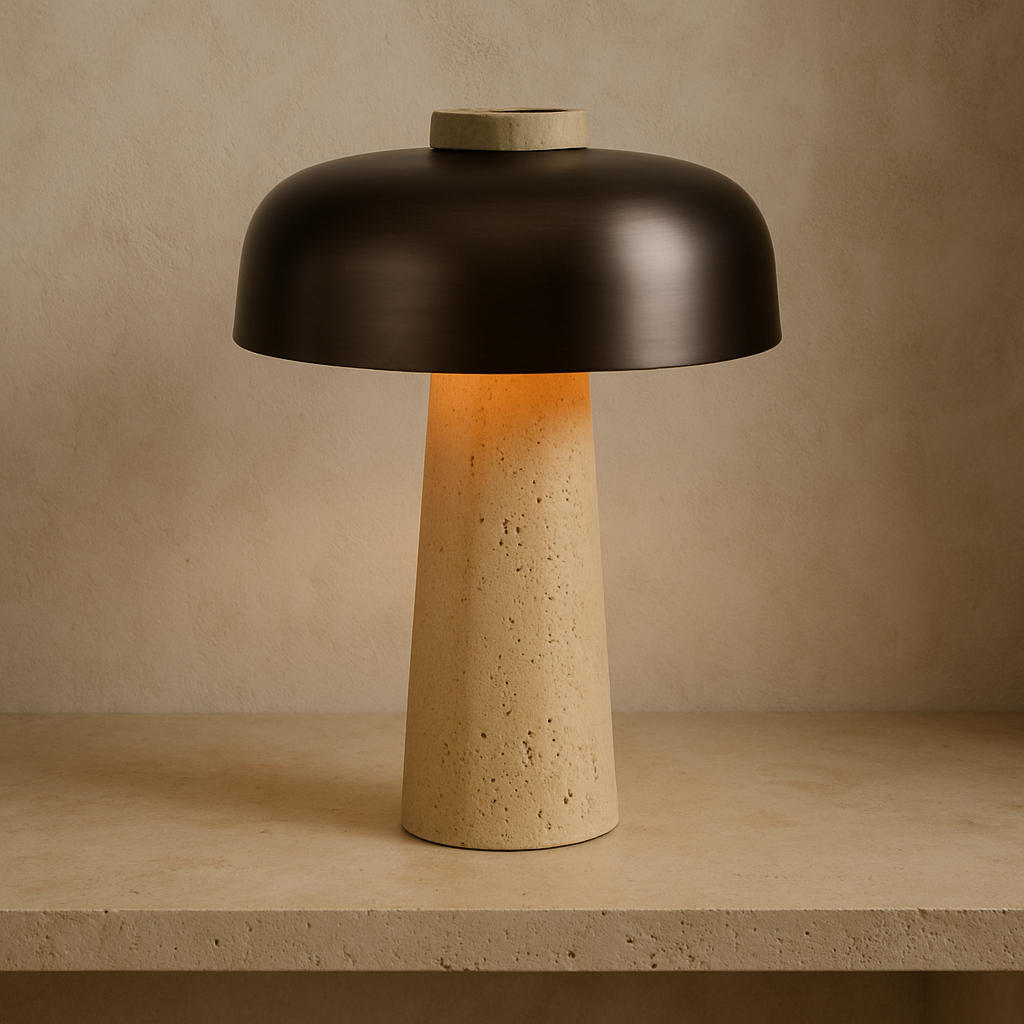 Travertine Table Lamp