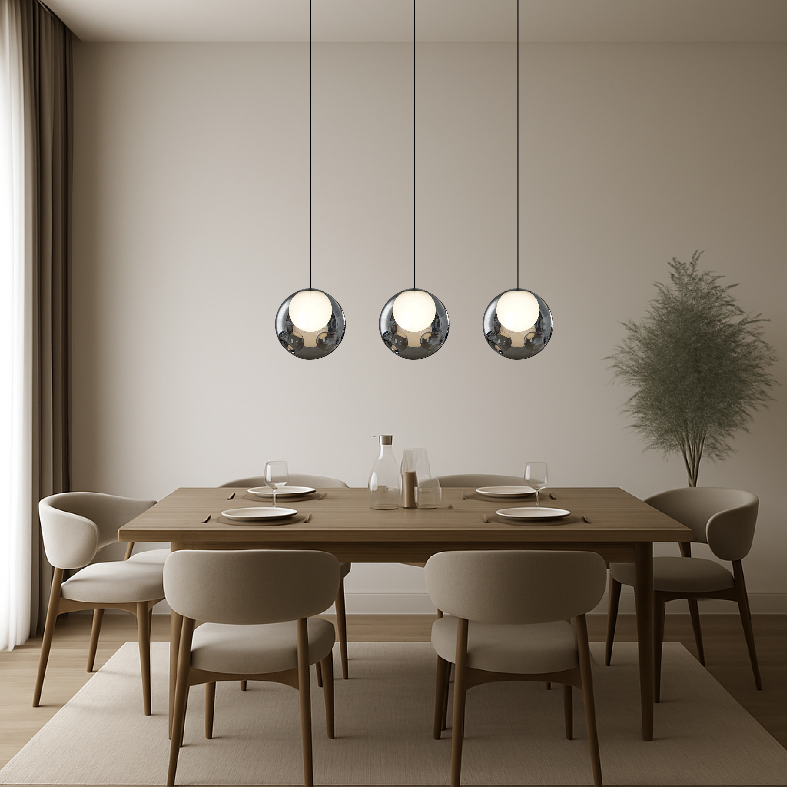 Italian Glass Pendant Light