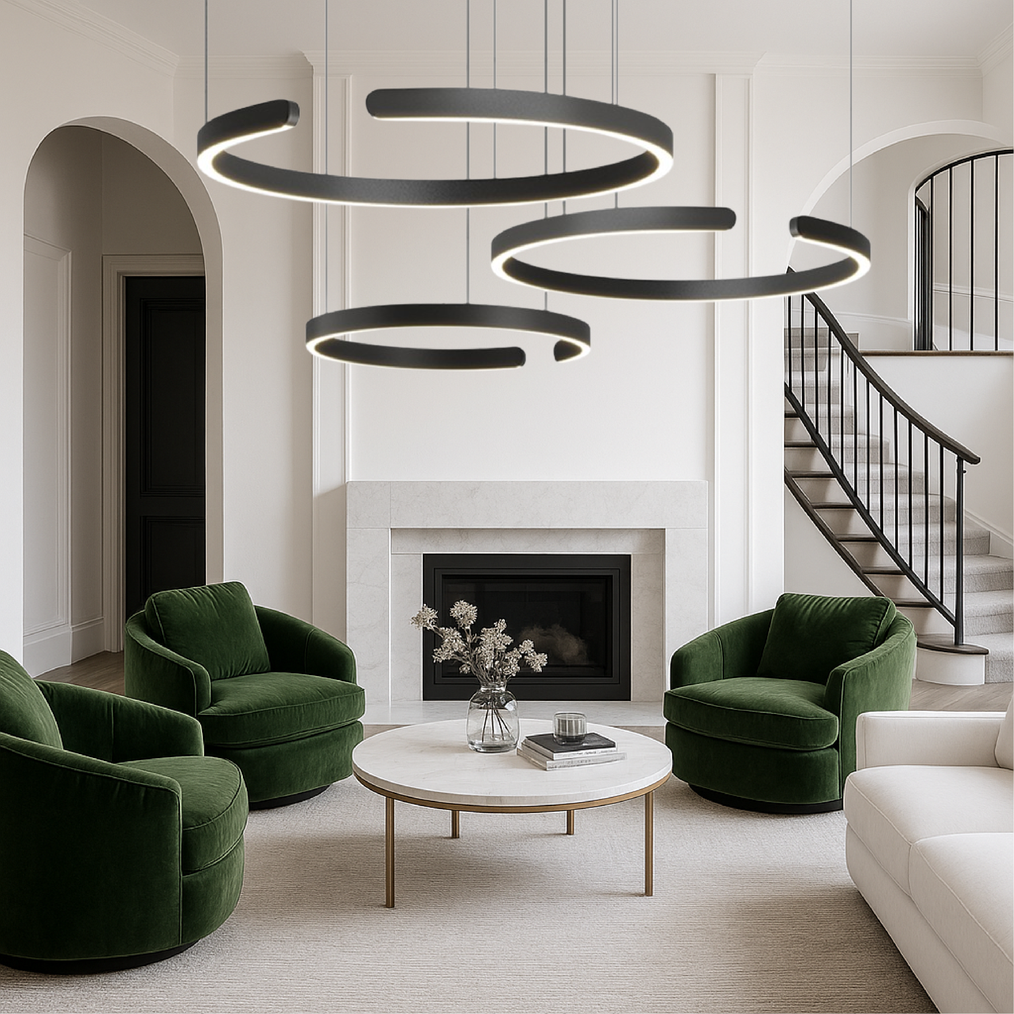 3-Rings Nordic Pendant Light