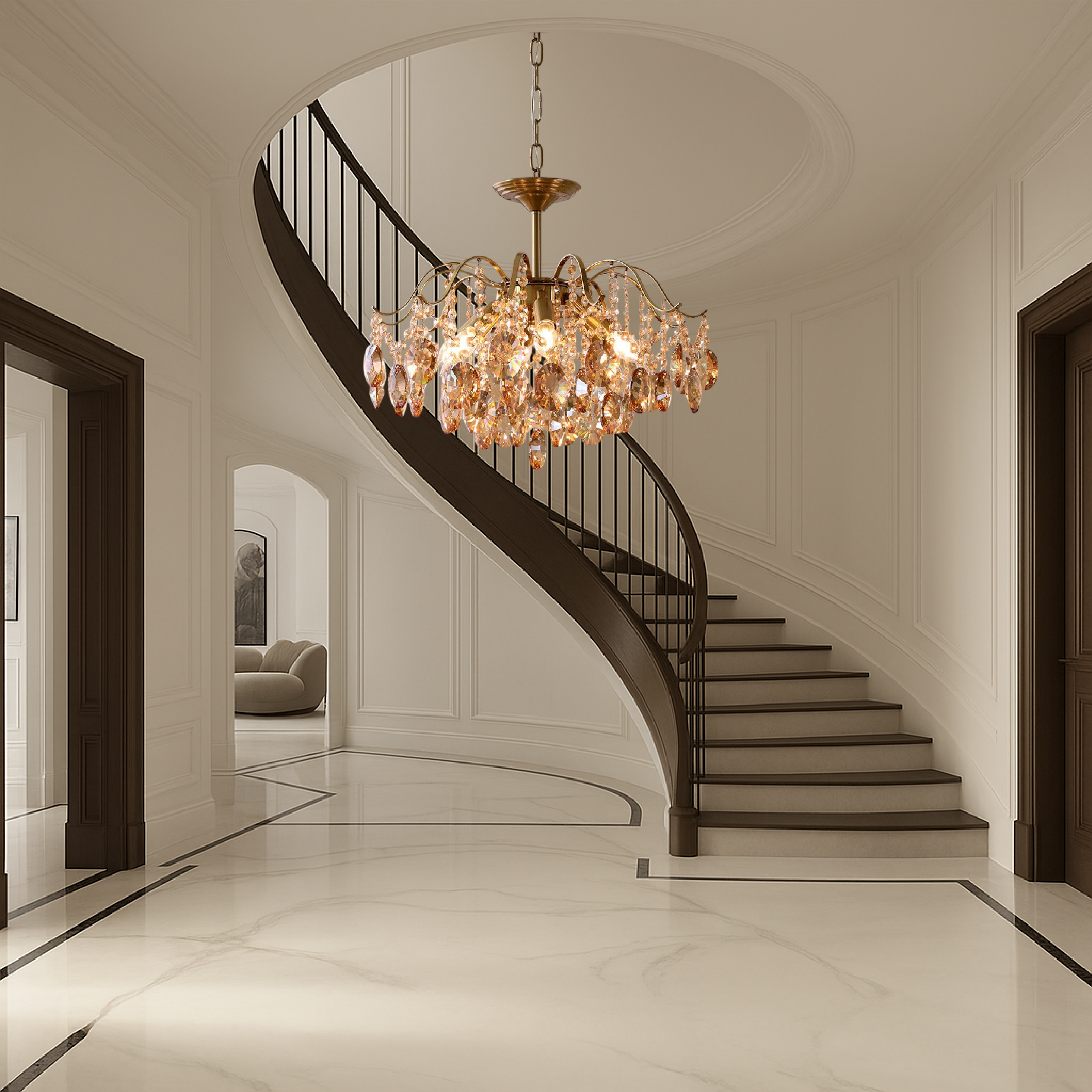 Crystal Retro Chandelier