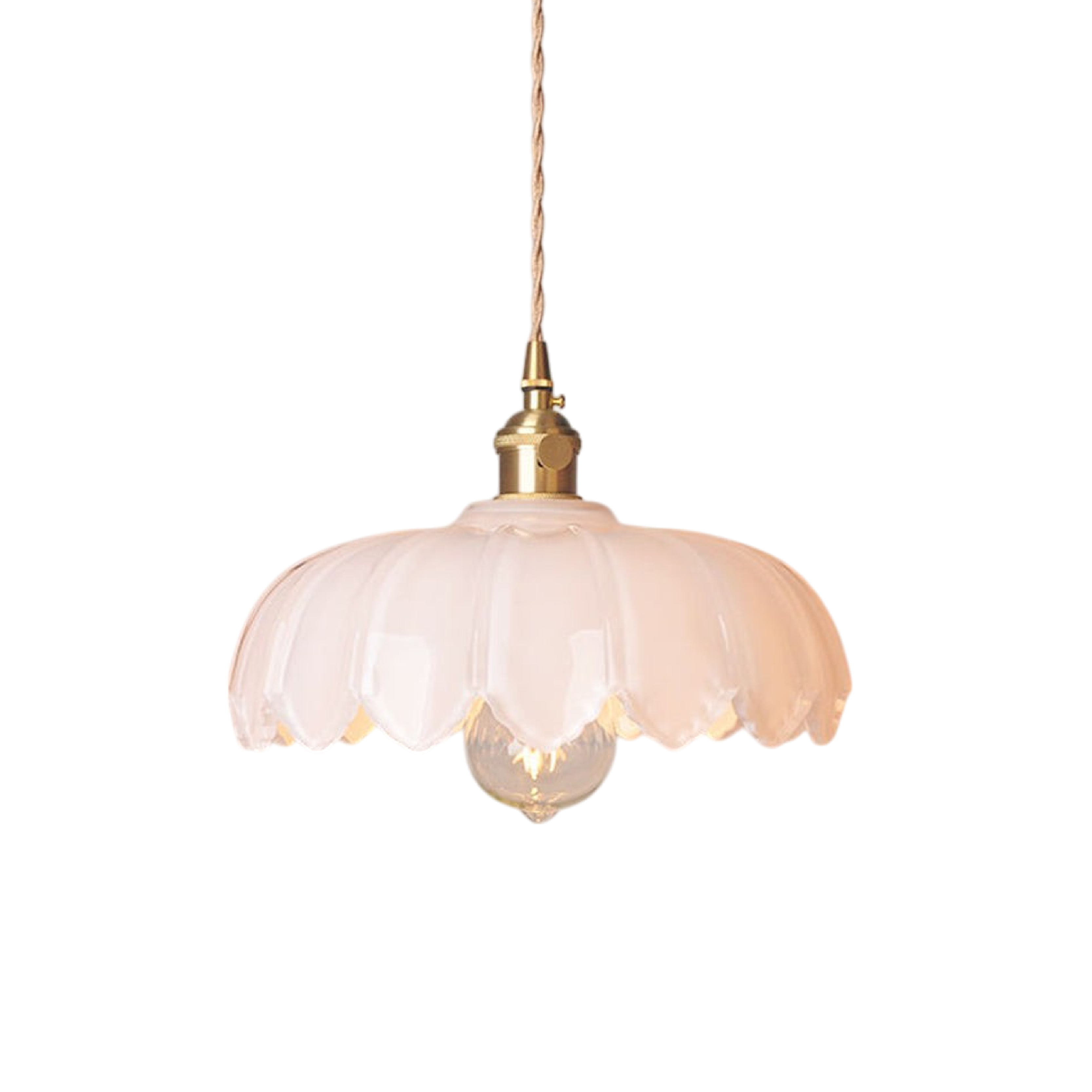 Glass Flower Pendant Light