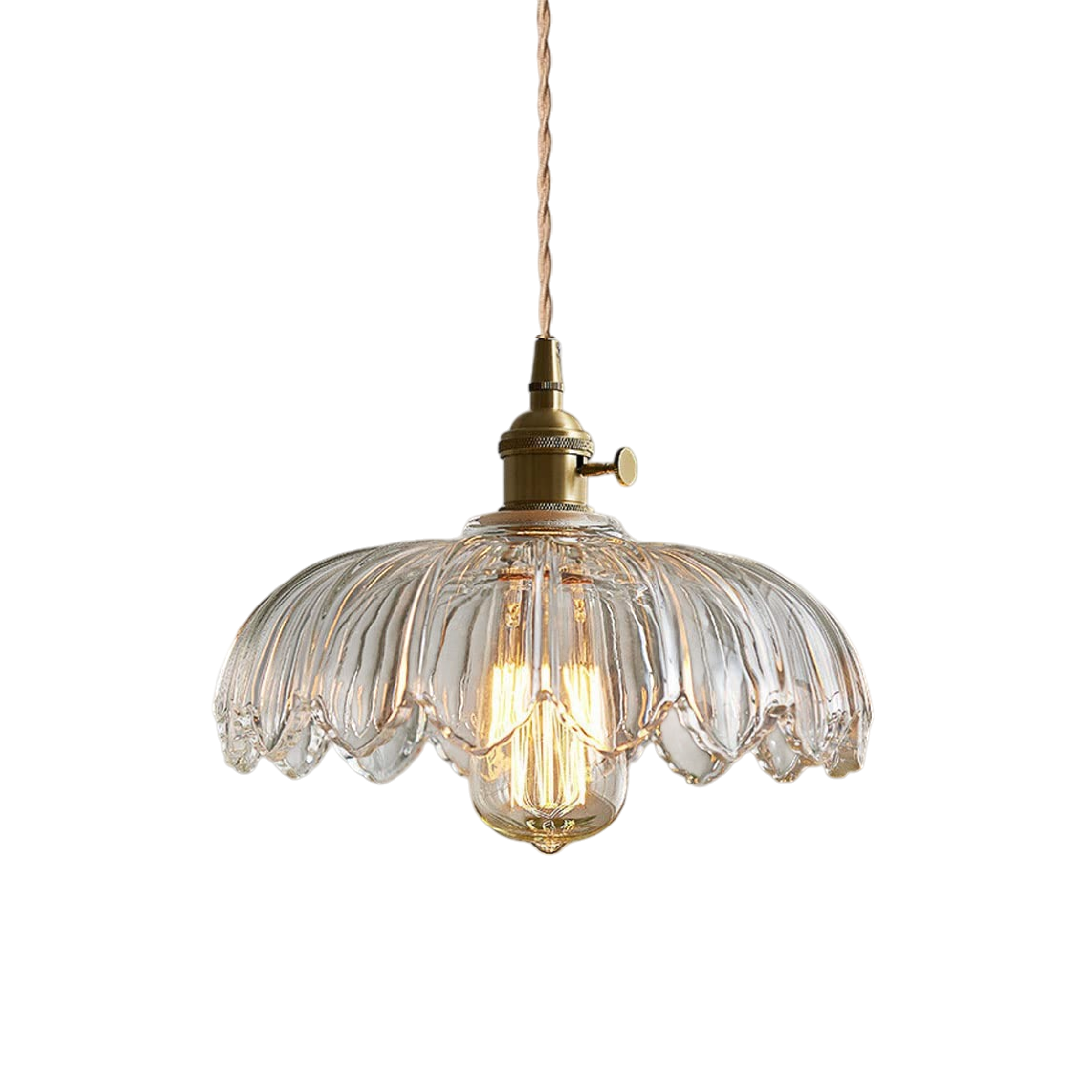 Glass Flower Pendant Light