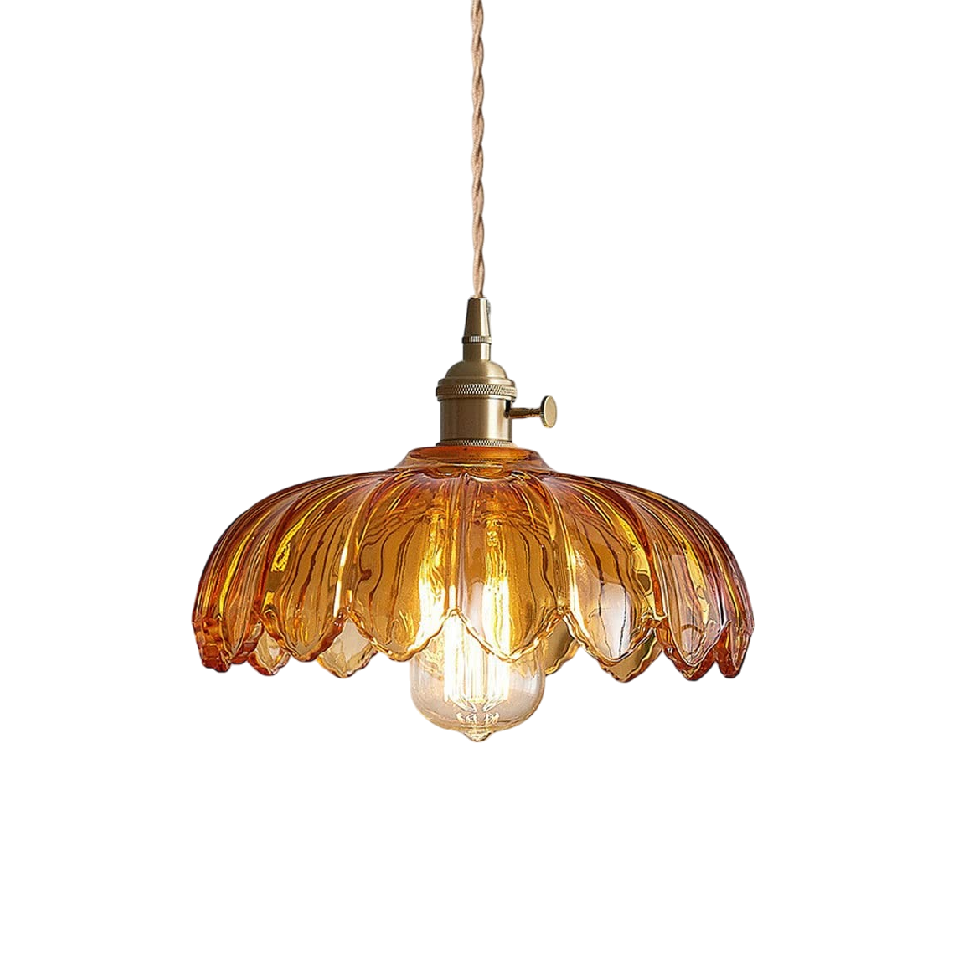 Glass Flower Pendant Light