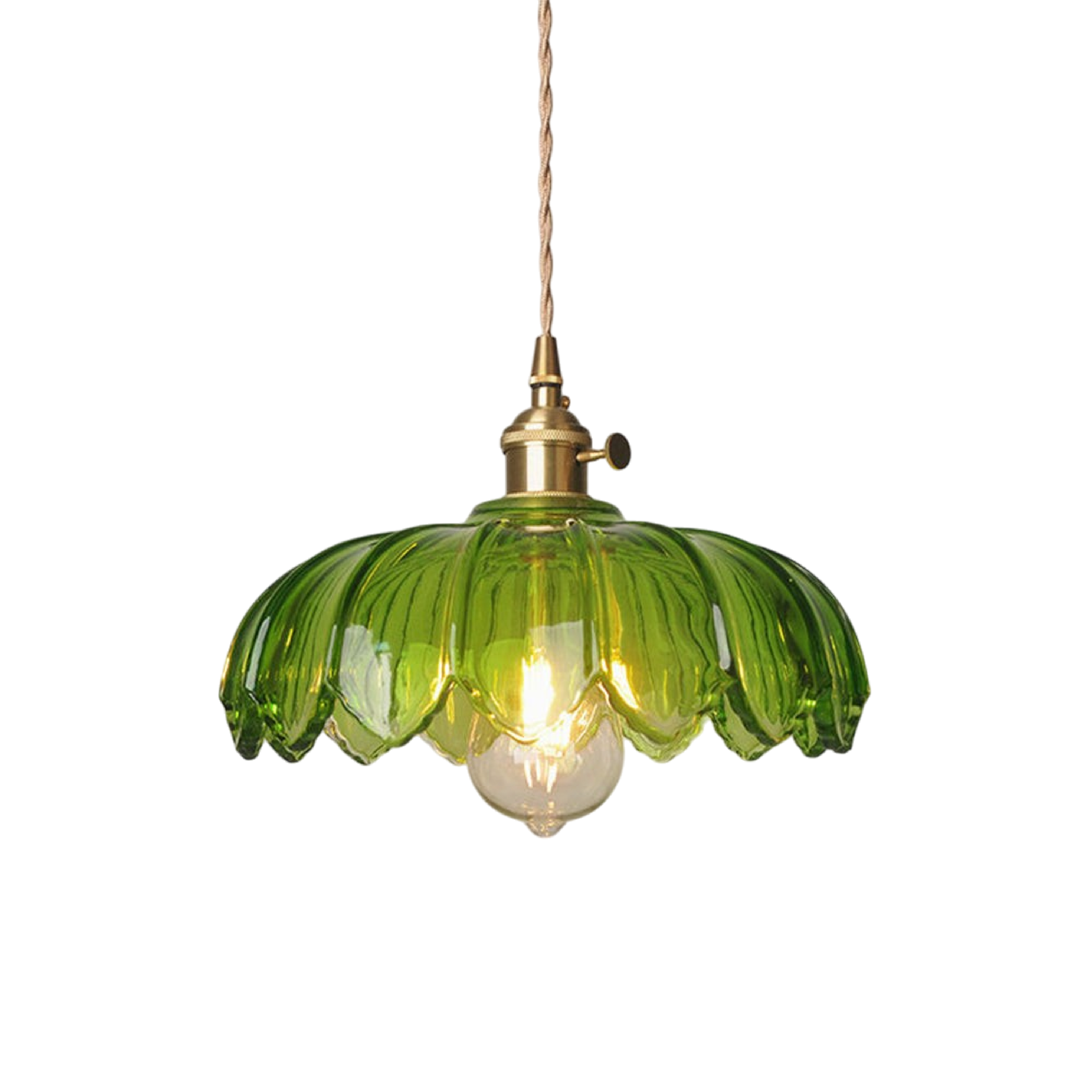 Glass Flower Pendant Light