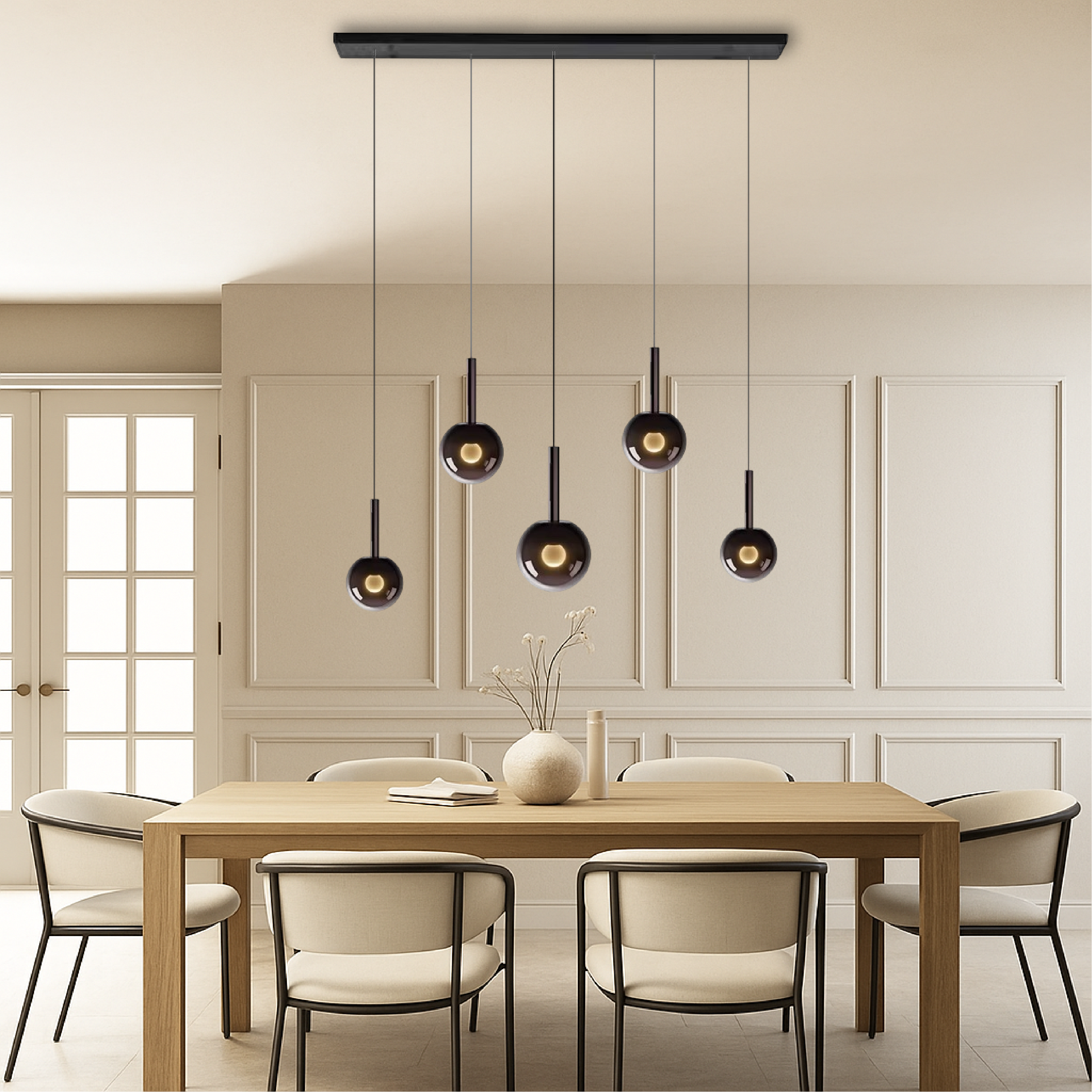 Scandinavian Glass Pendant Light