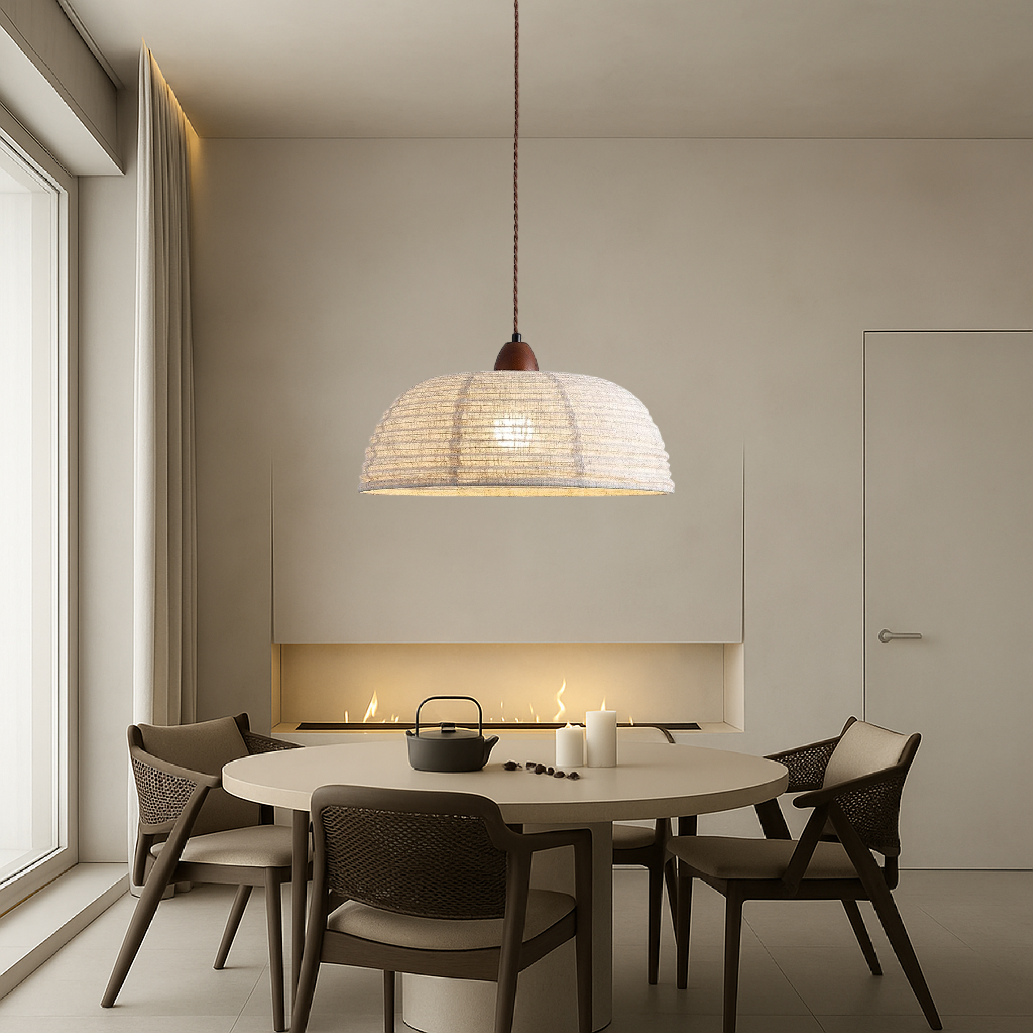Fabric Pendant Light