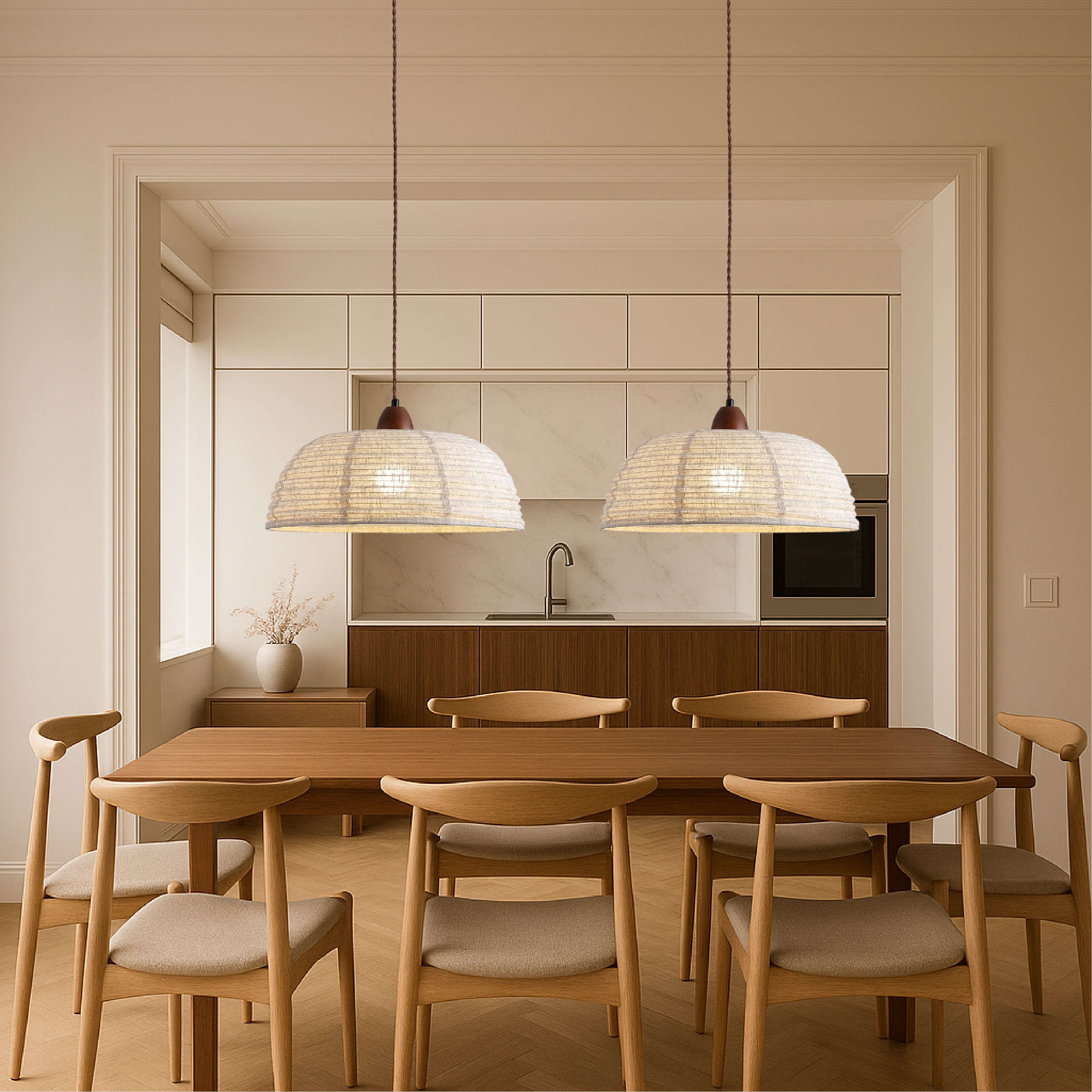 Fabric Pendant Light