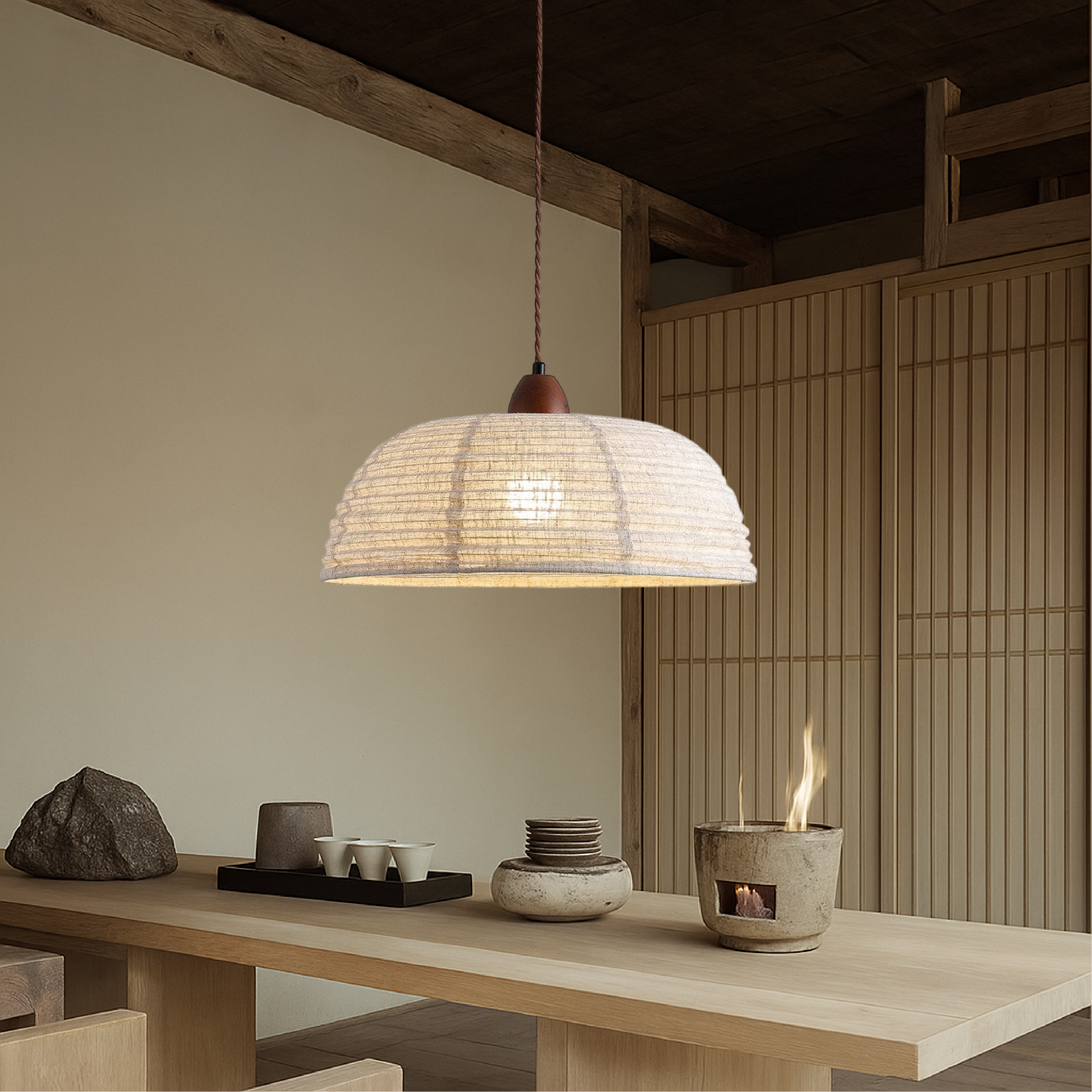 Fabric Pendant Light