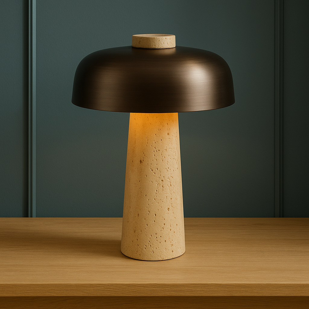 Travertine Table Lamp