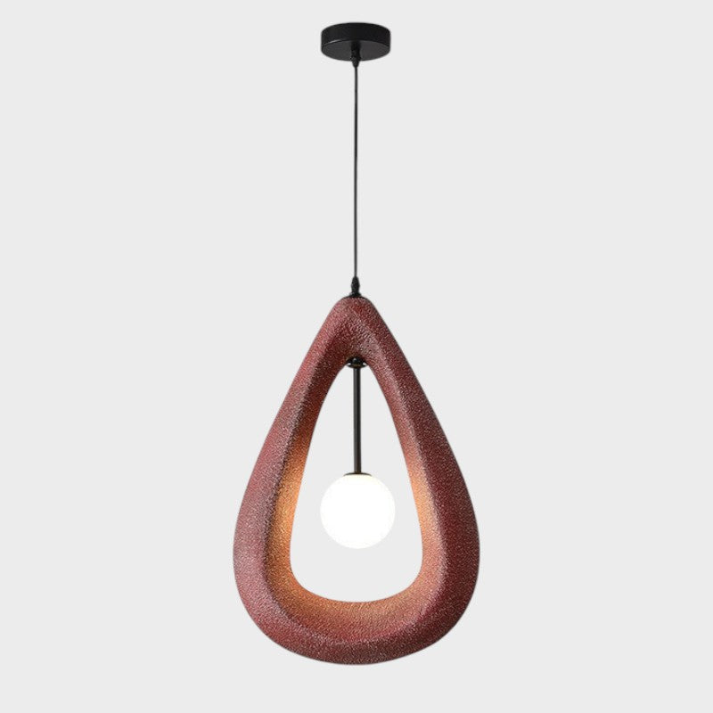 Japandi Oval Pendant Light