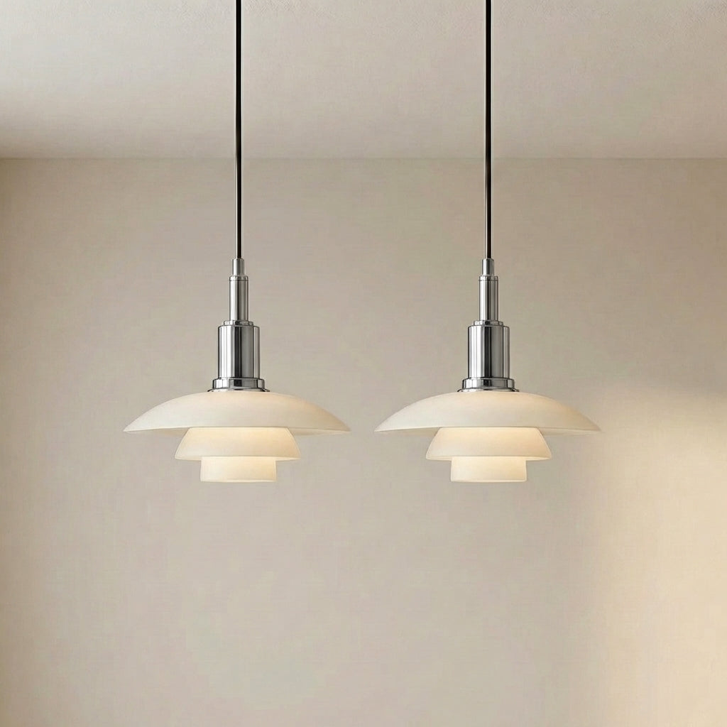 Lampada a sospensione di design danese a 2/3 teste