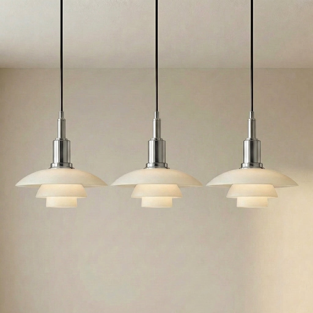 Lampada a sospensione di design danese a 2/3 teste