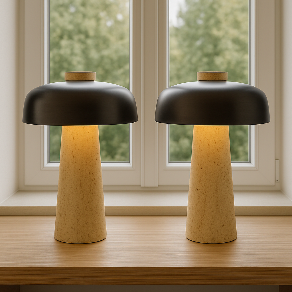 Travertine Table Lamp