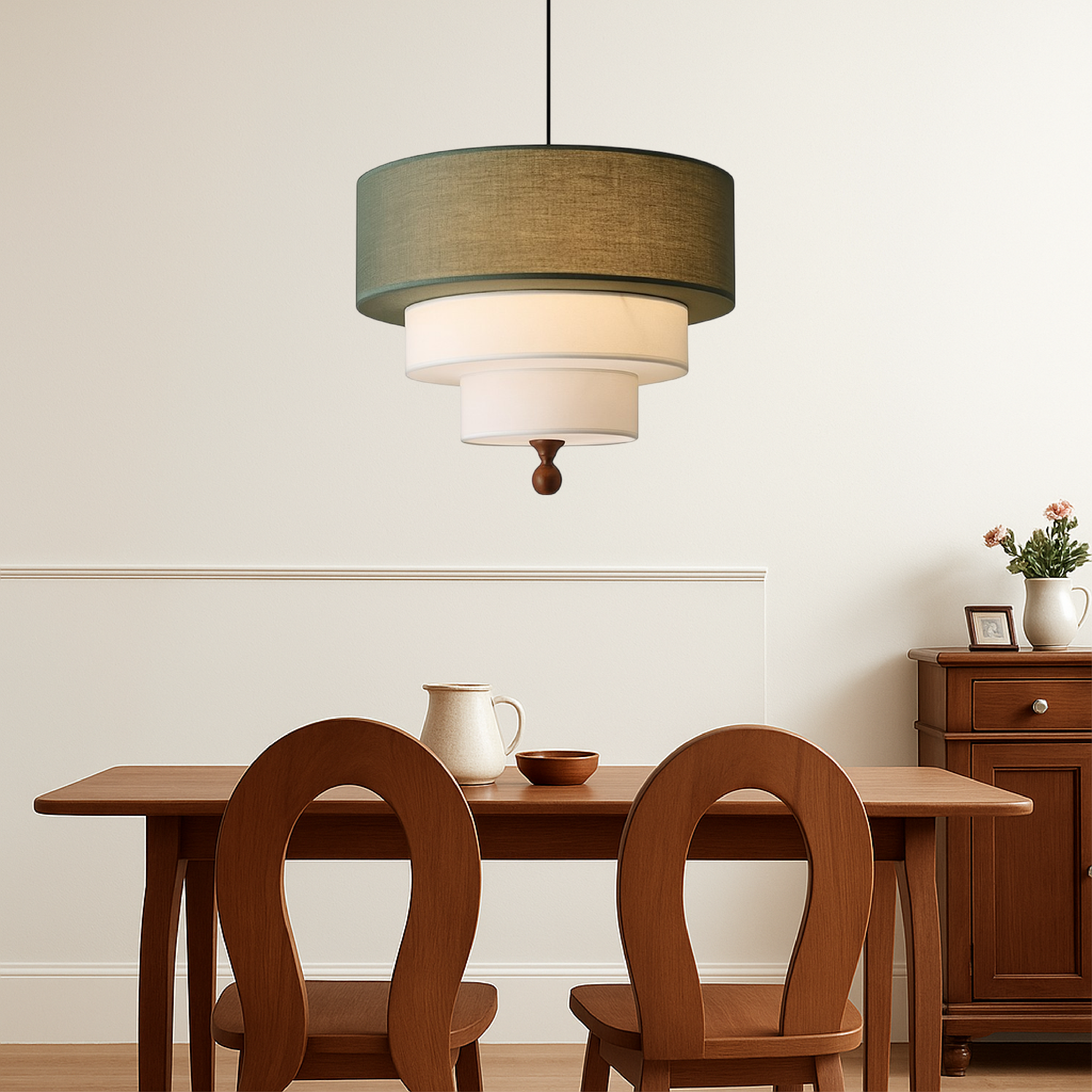Silk And Cotton Pendant Lights