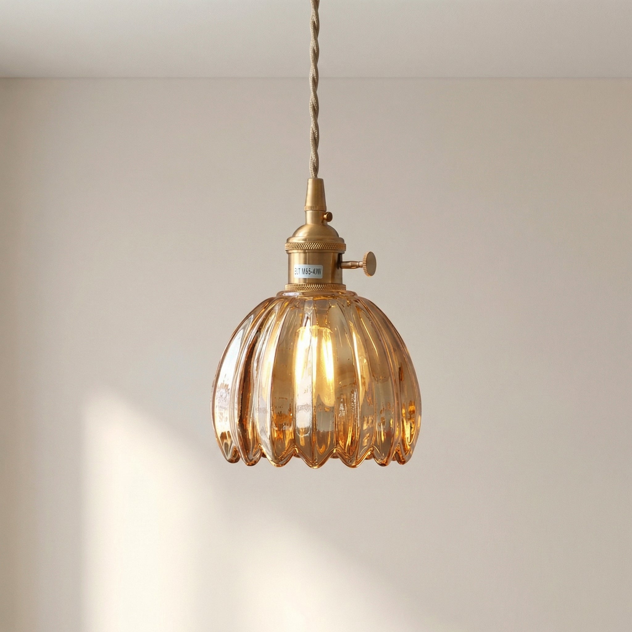 Japansk pendellampe i glas