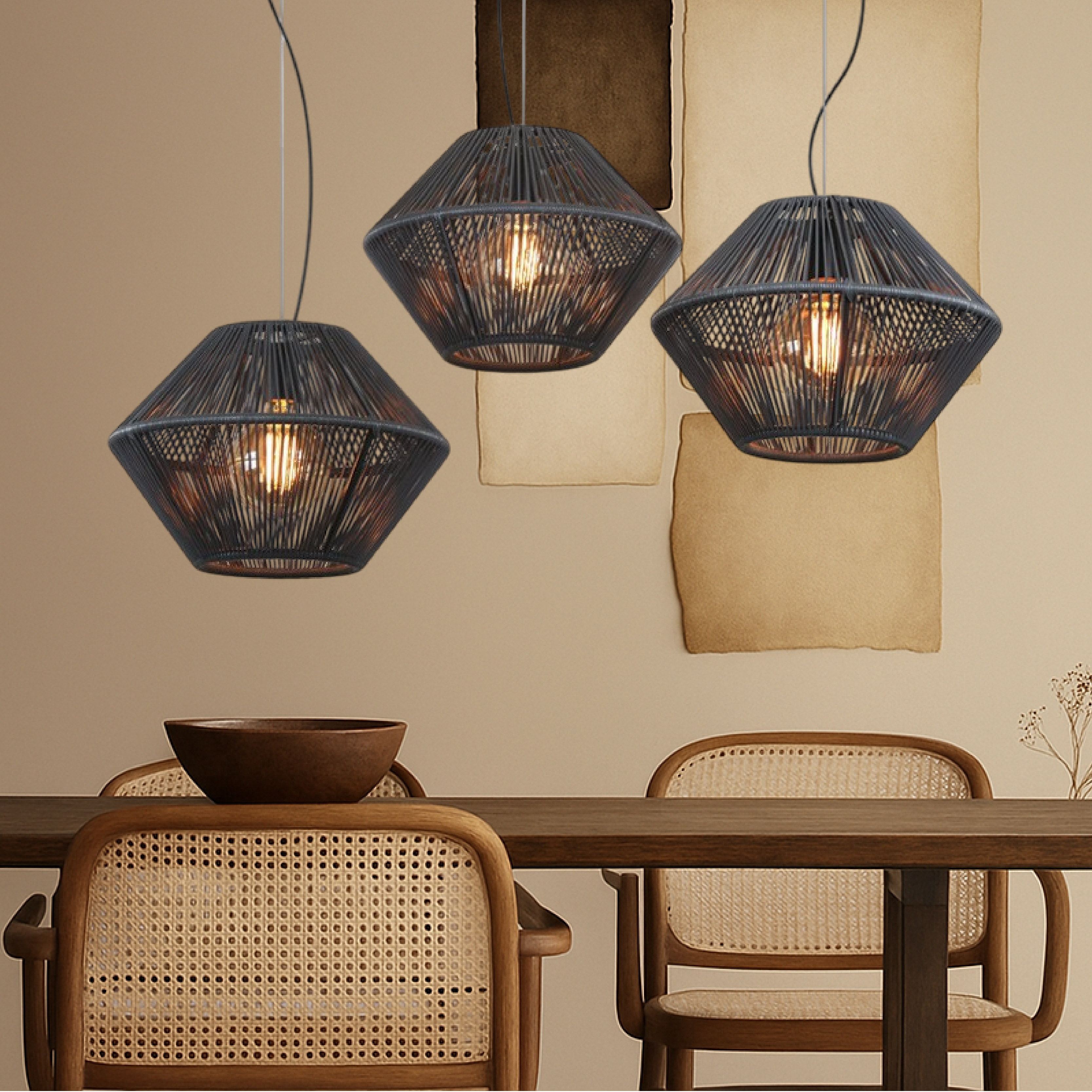 Handwoven Pendant Light