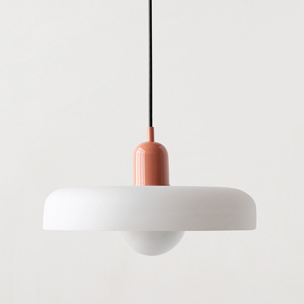 Bauhaus Colored Glass Pendant Light