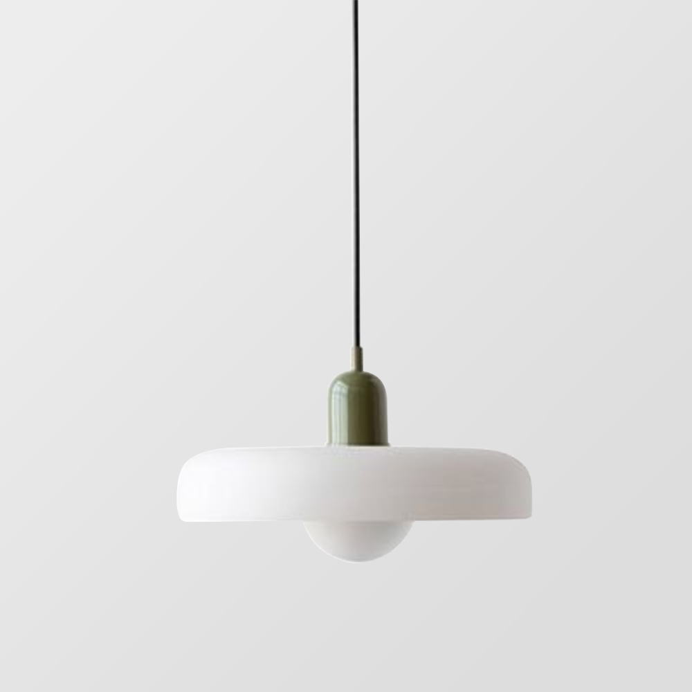 Bauhaus Colored Glass Pendant Light