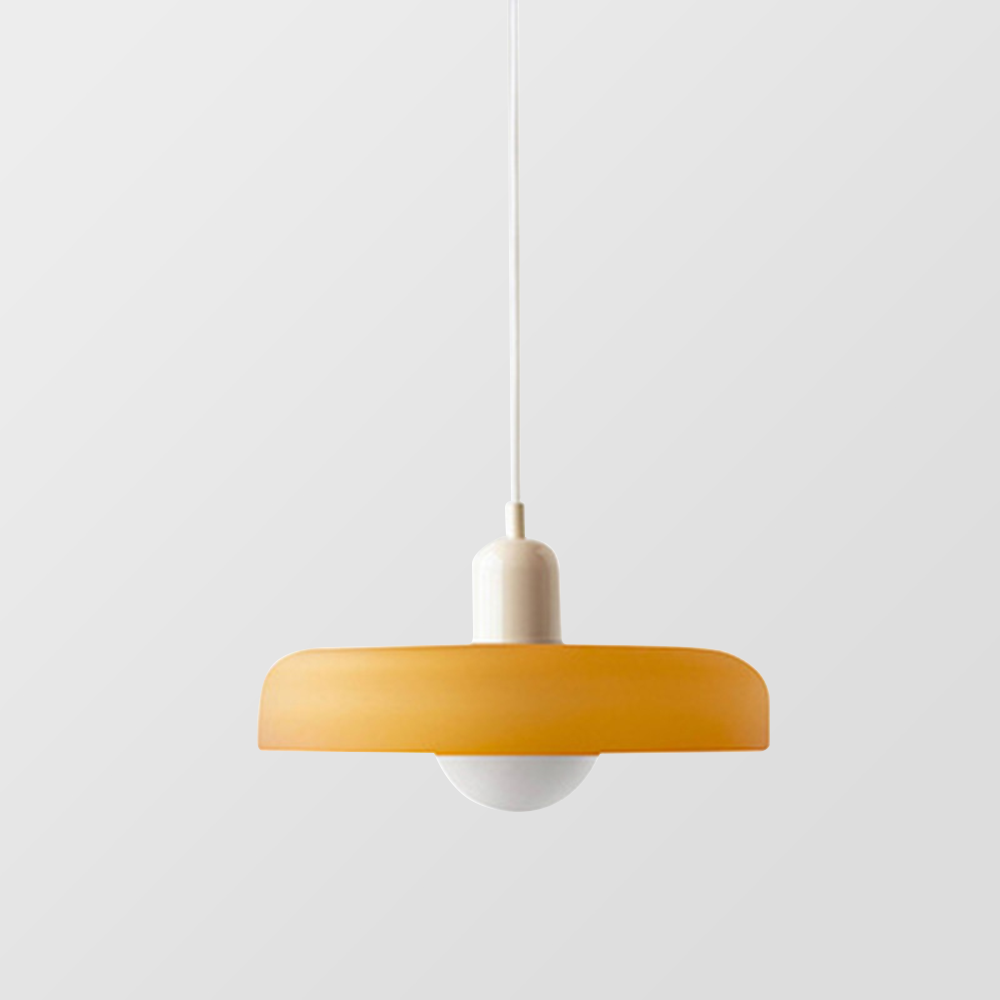 Bauhaus Colored Glass Pendant Light