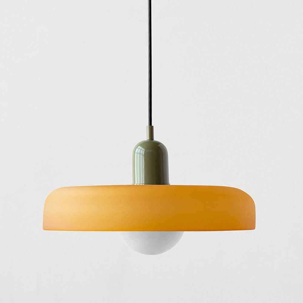 Bauhaus Colored Glass Pendant Light