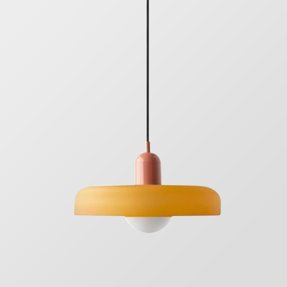 Bauhaus Colored Glass Pendant Light