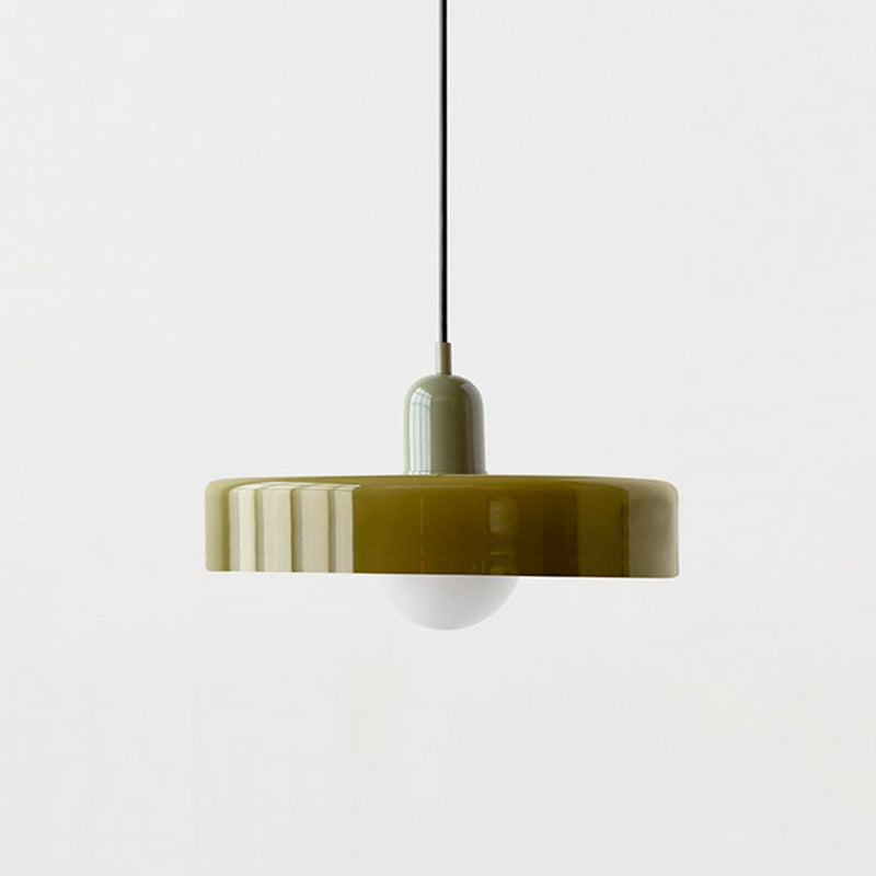 Bauhaus Colored Glass Pendant Light