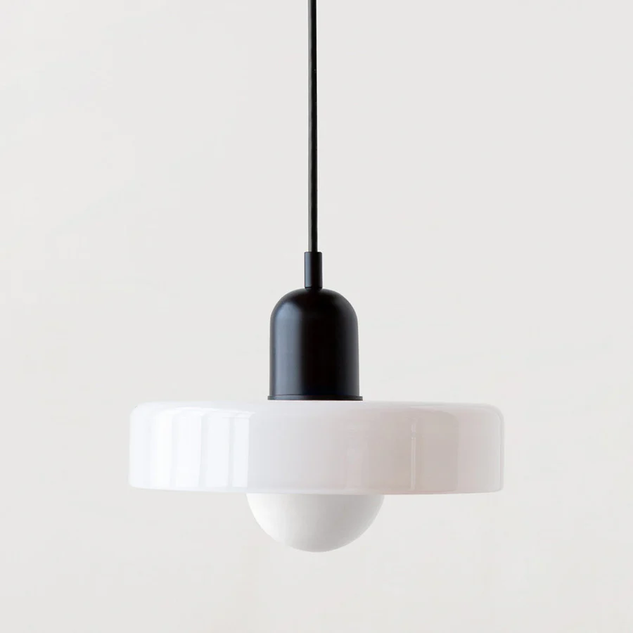 Bauhaus Colored Glass Pendant Light