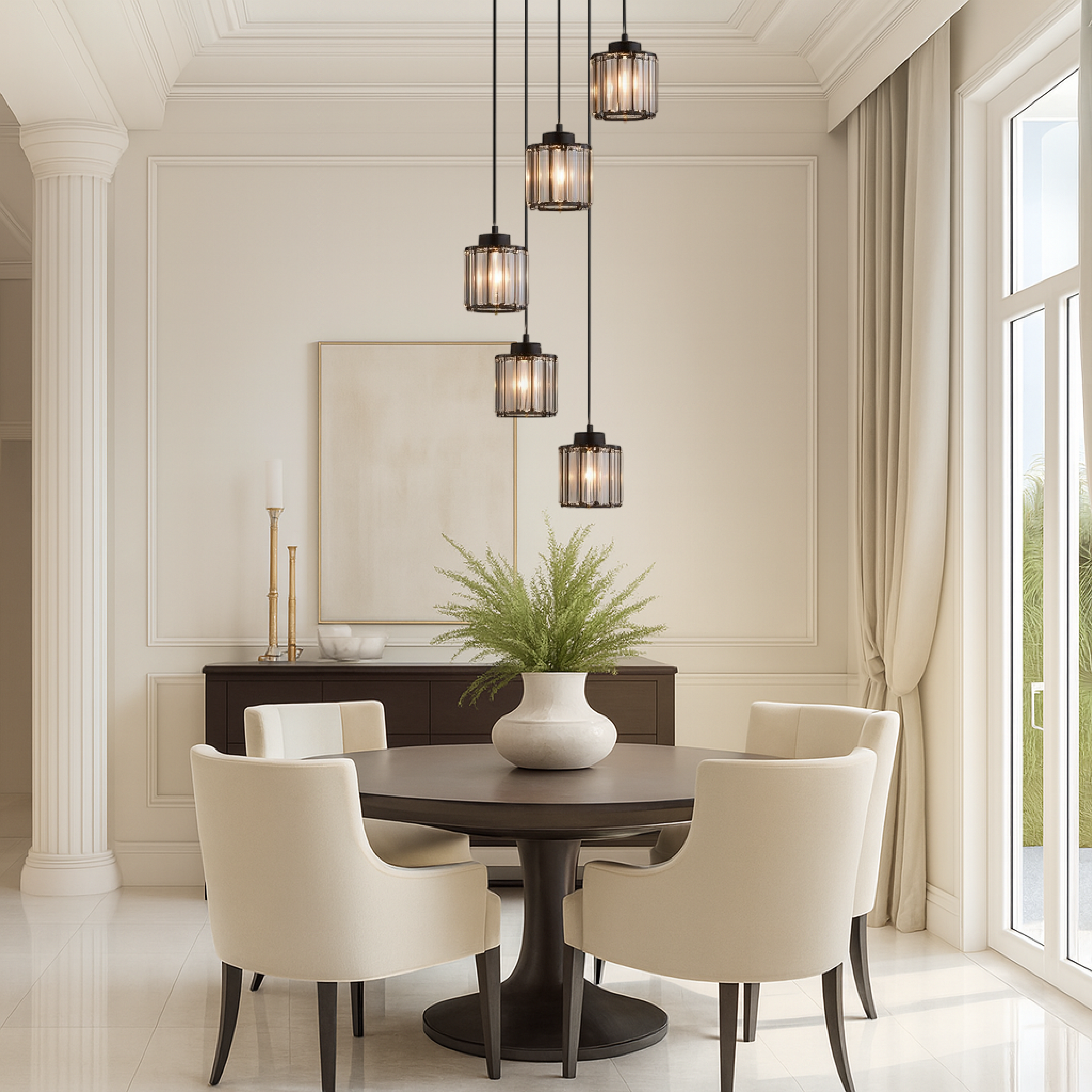 Ida Crystal Staircase Chandelier