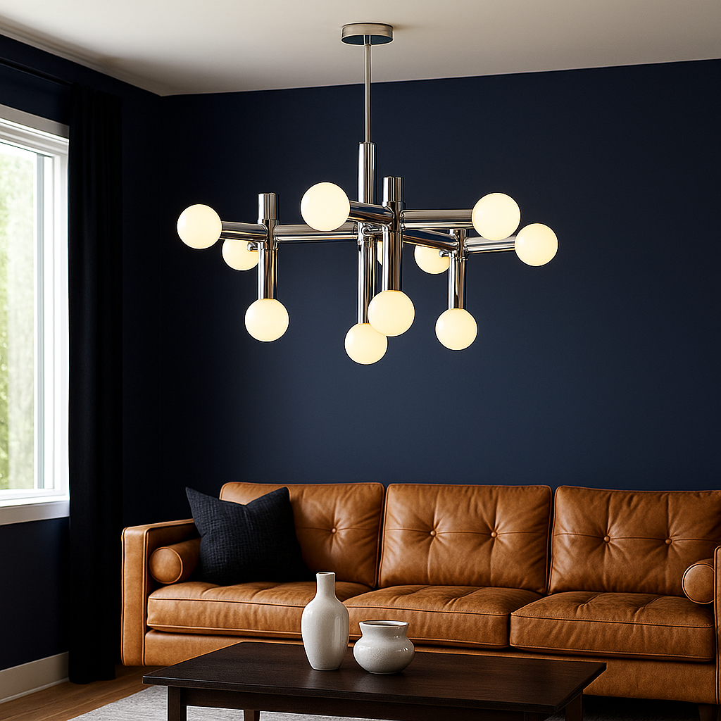 Metal Bauhaus Chandelier