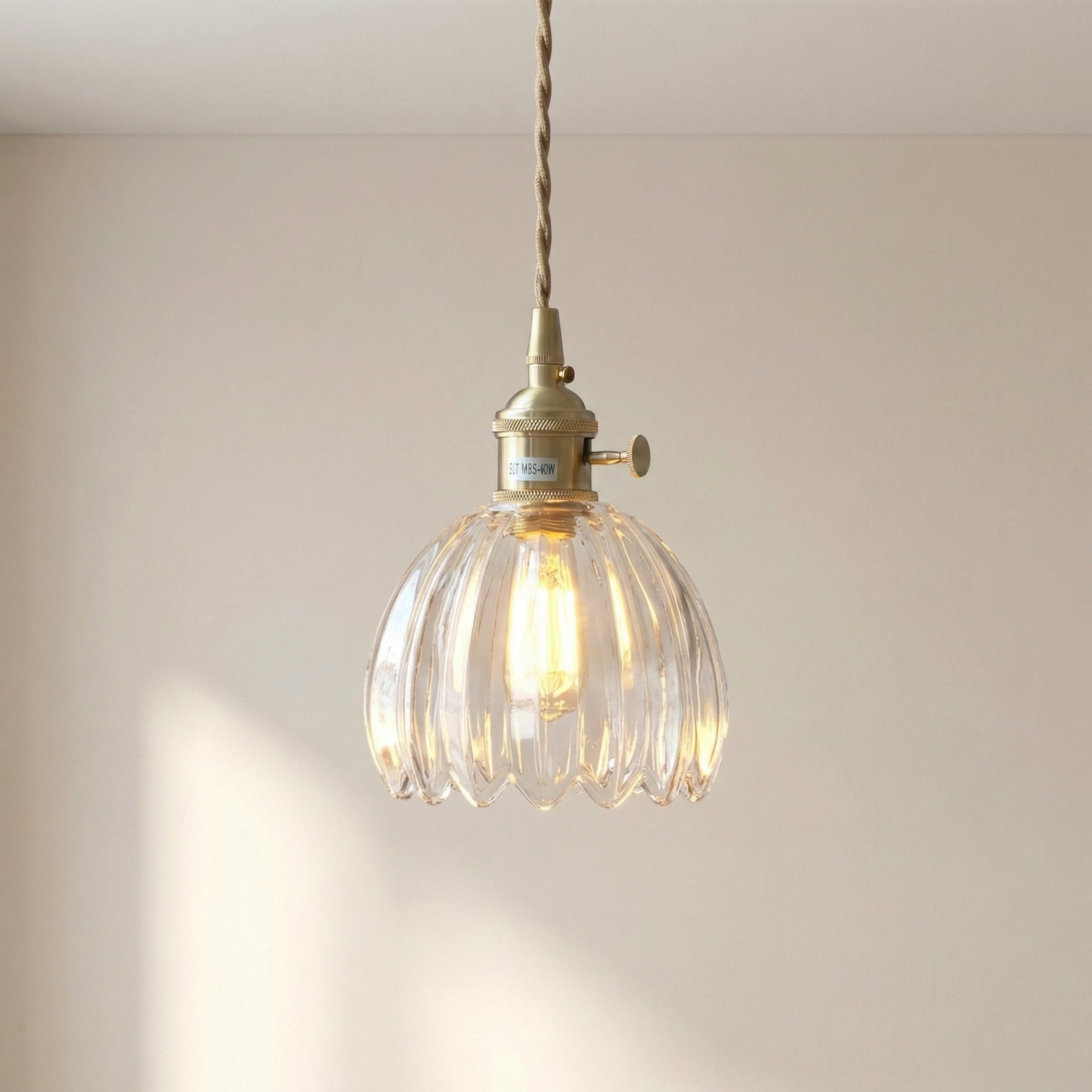 Japansk pendellampe i glas