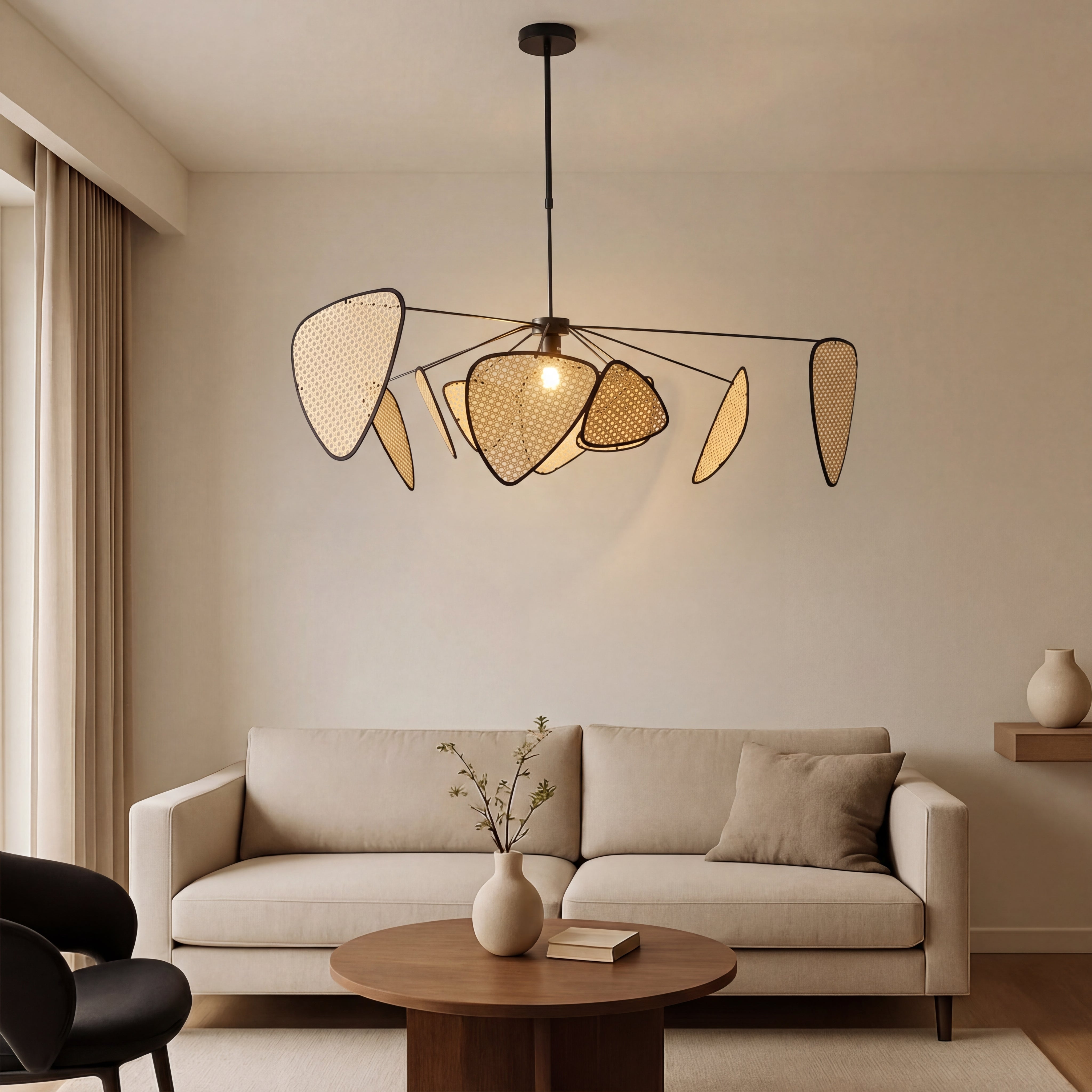 Bria's Rattan Pendelleuchte