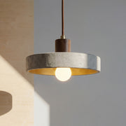 Lampada a sospensione Bauhaus in travertino