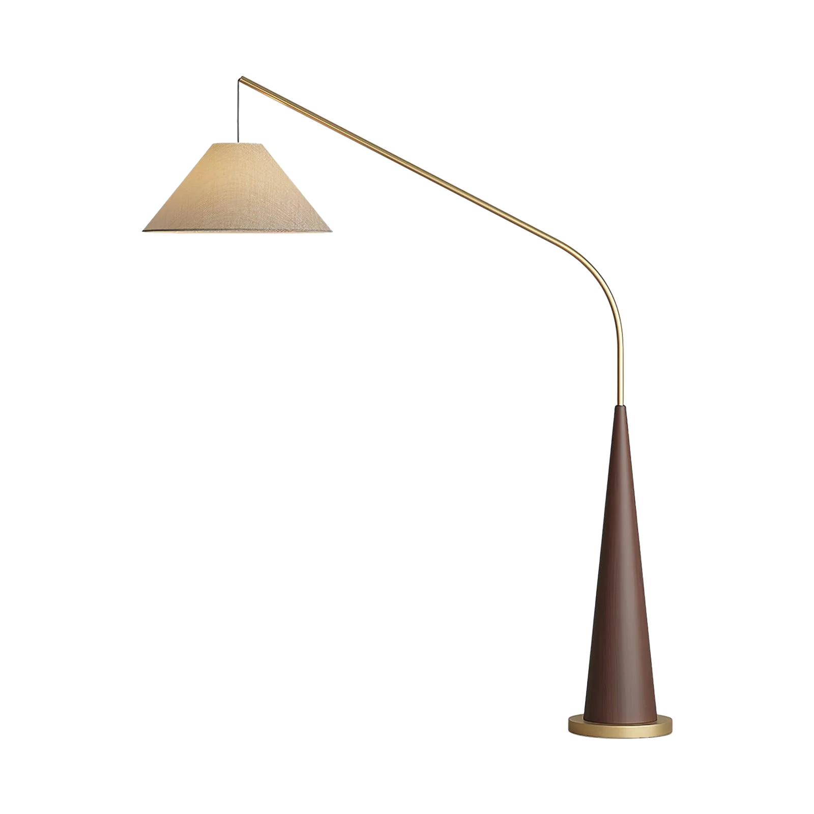 Charle's Wooden Arc Floor Lamp