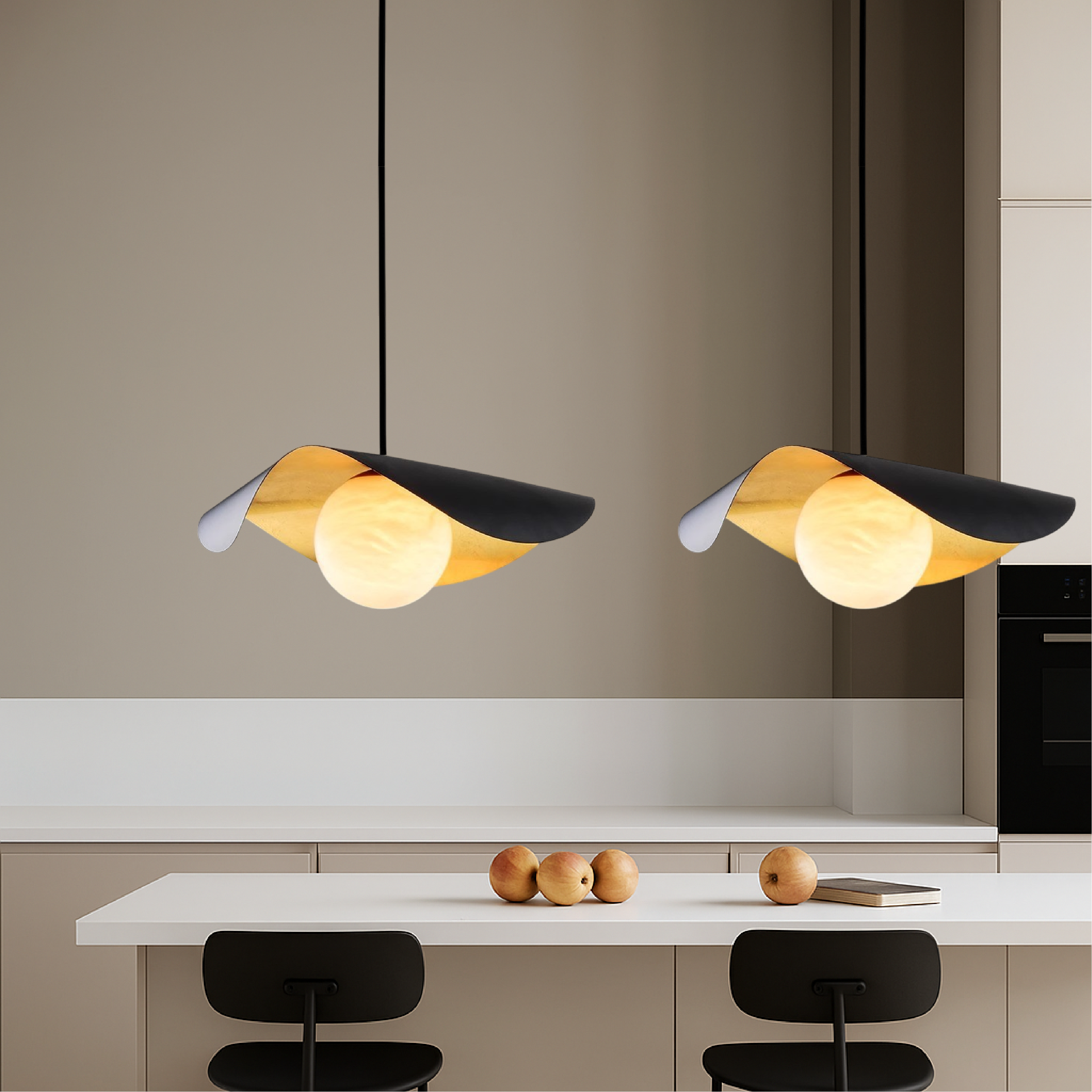 Spanish Marble Ball Pendant Light