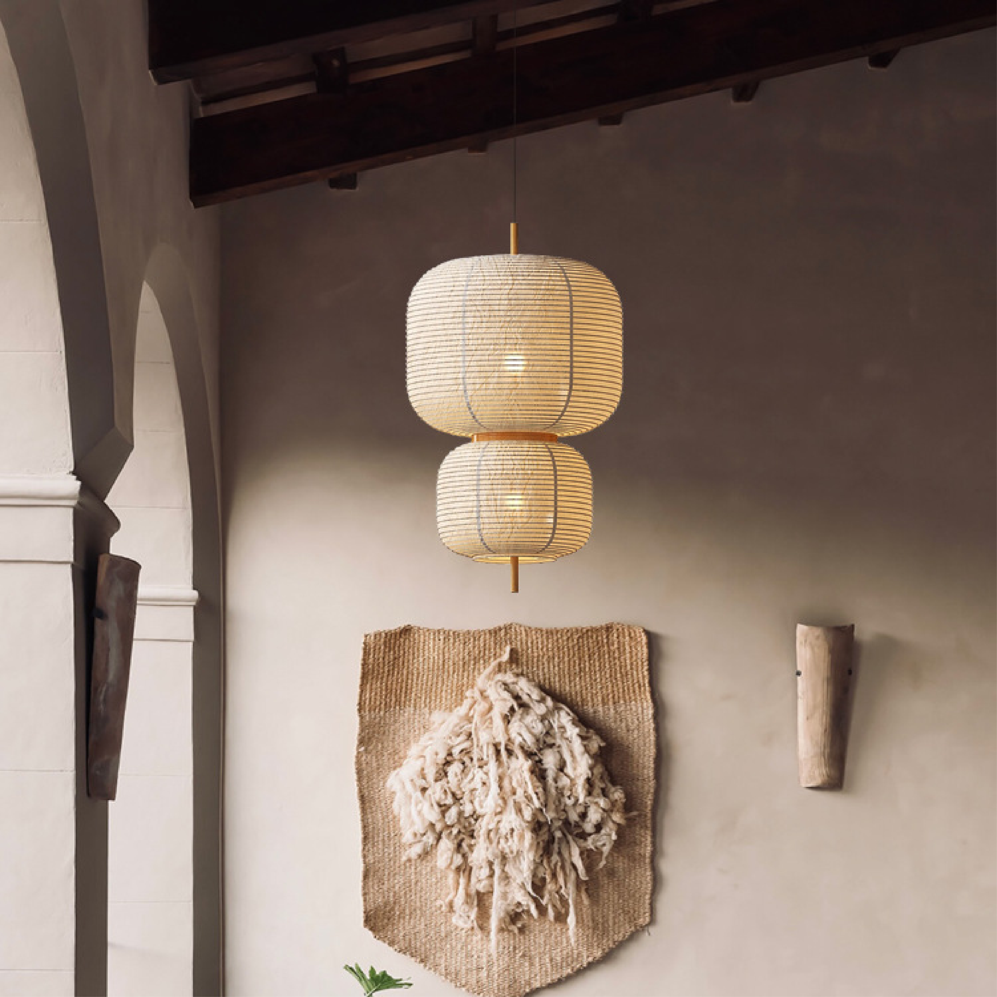 Japanese Rice Paper Pendant Light