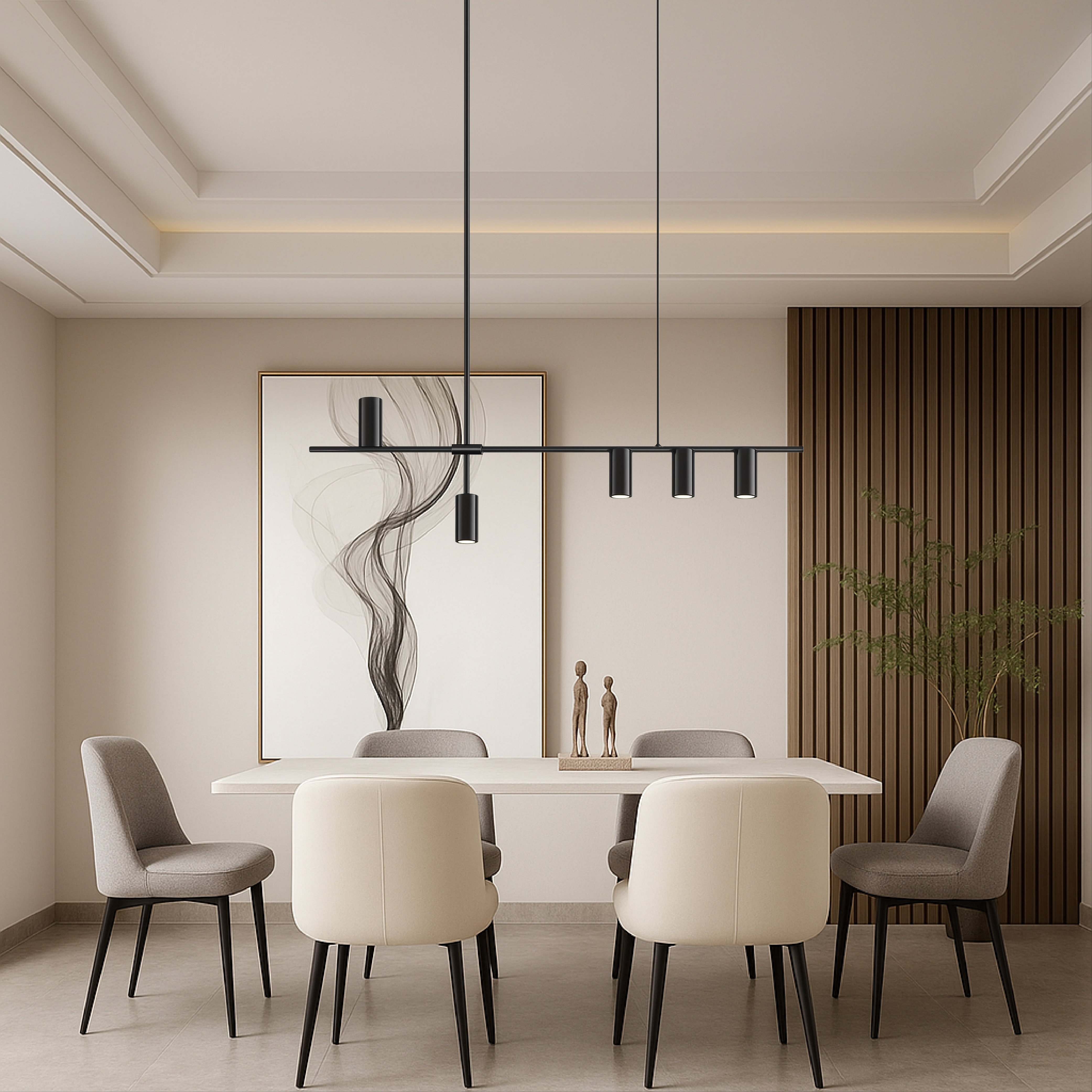 Minimalistic Black Kitchen Pendant Light