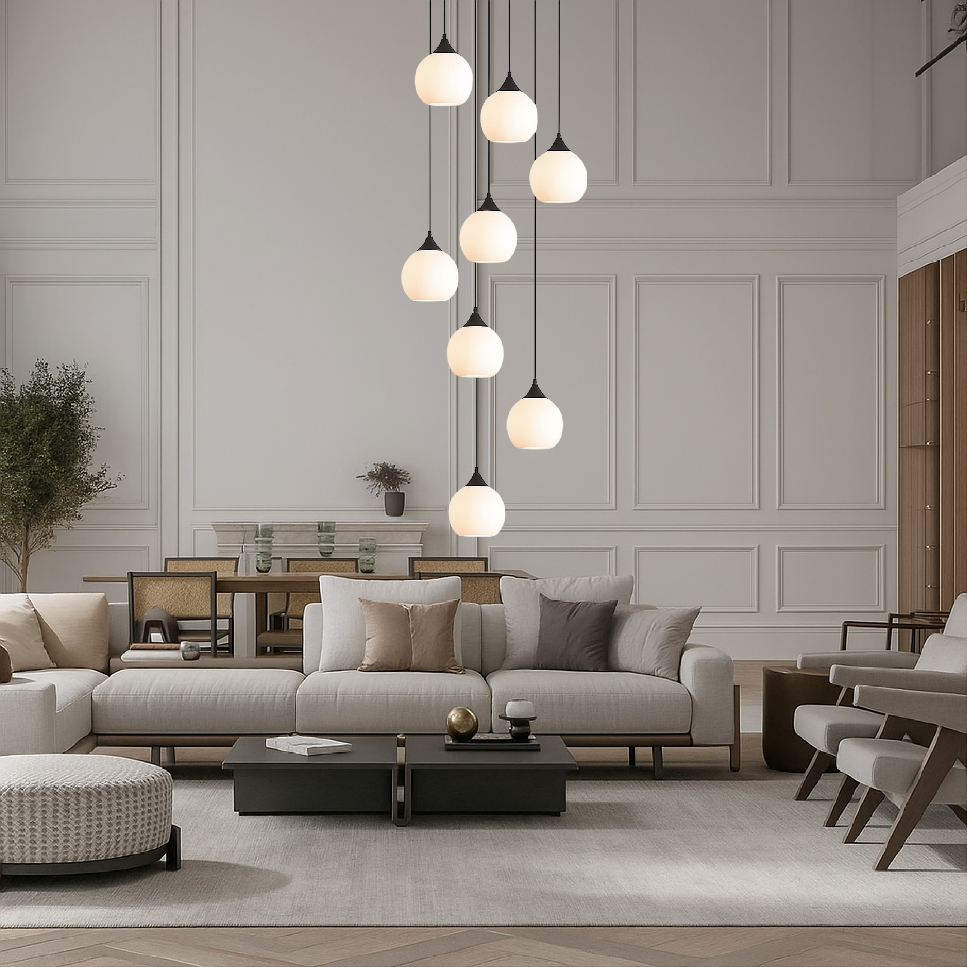 Gade's Villa Staircase Chandelier
