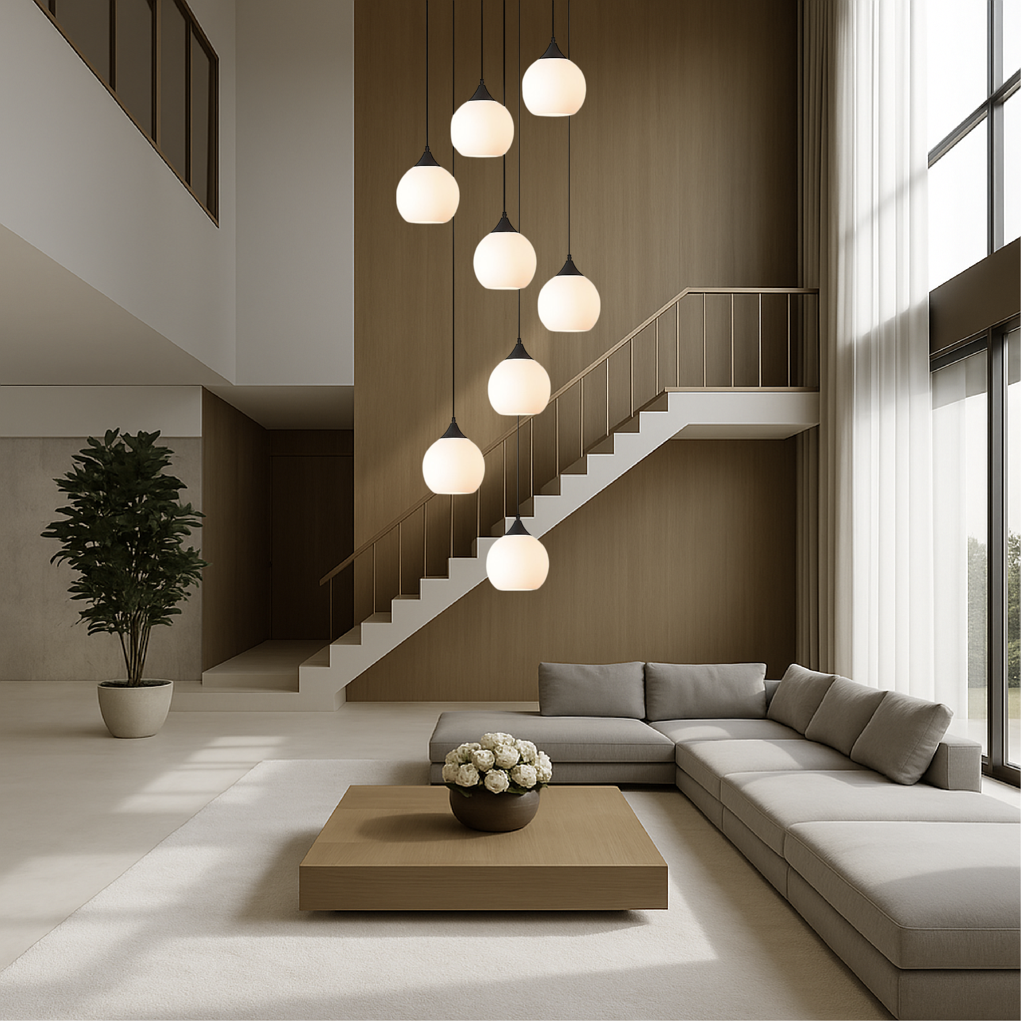 Gade's Villa Staircase Chandelier