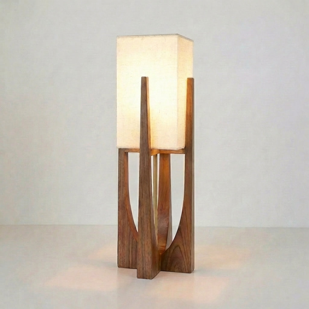 Lámpara de pie Wabi Sabi de estilo japonés