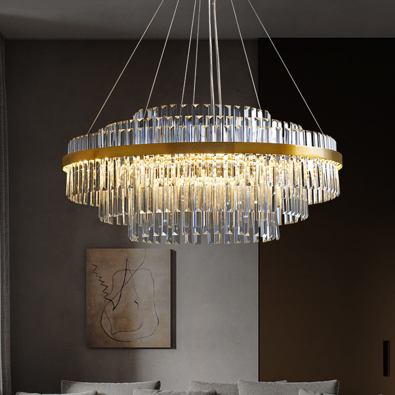 Lustre de luxe en cristal