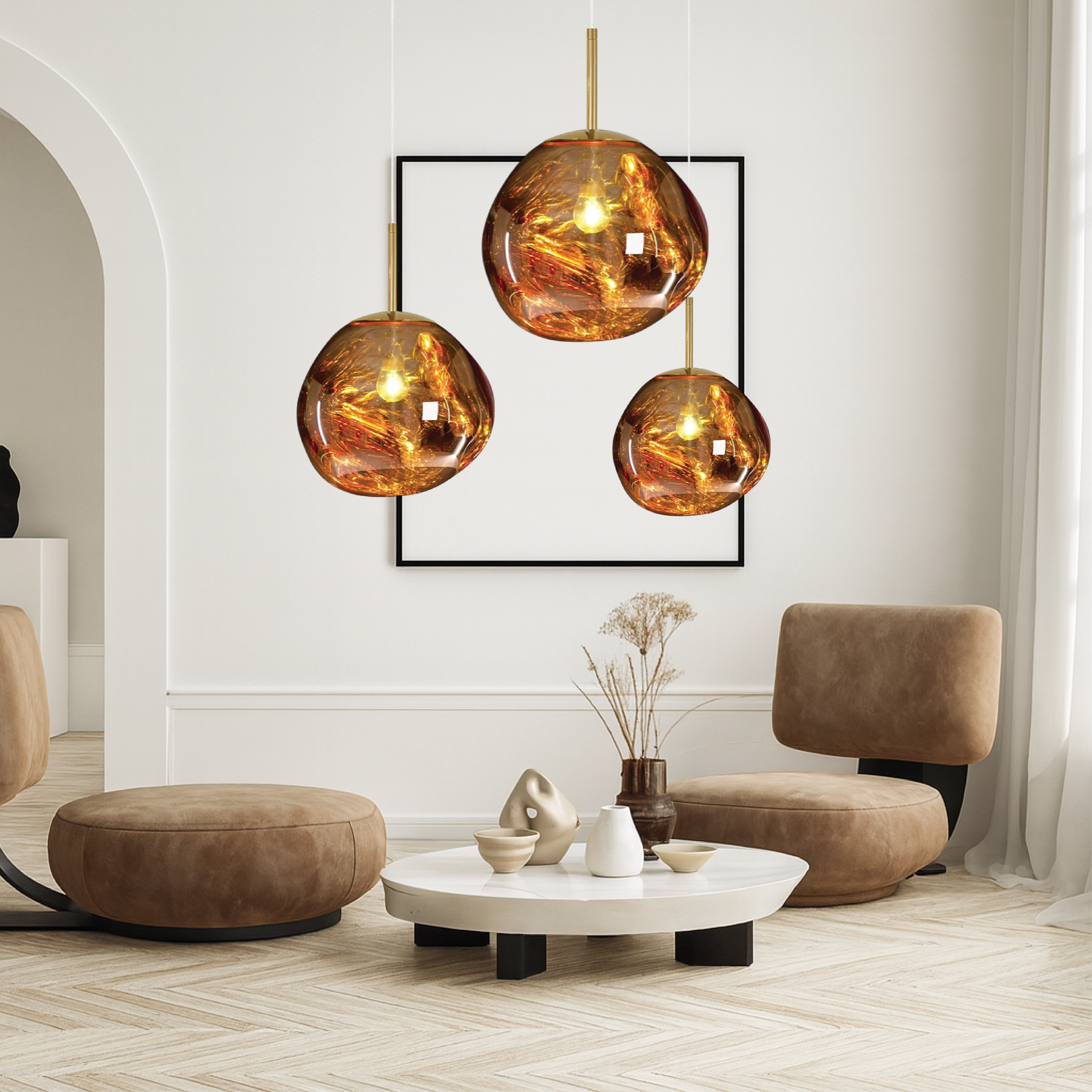 Melt Glass Pendant Light