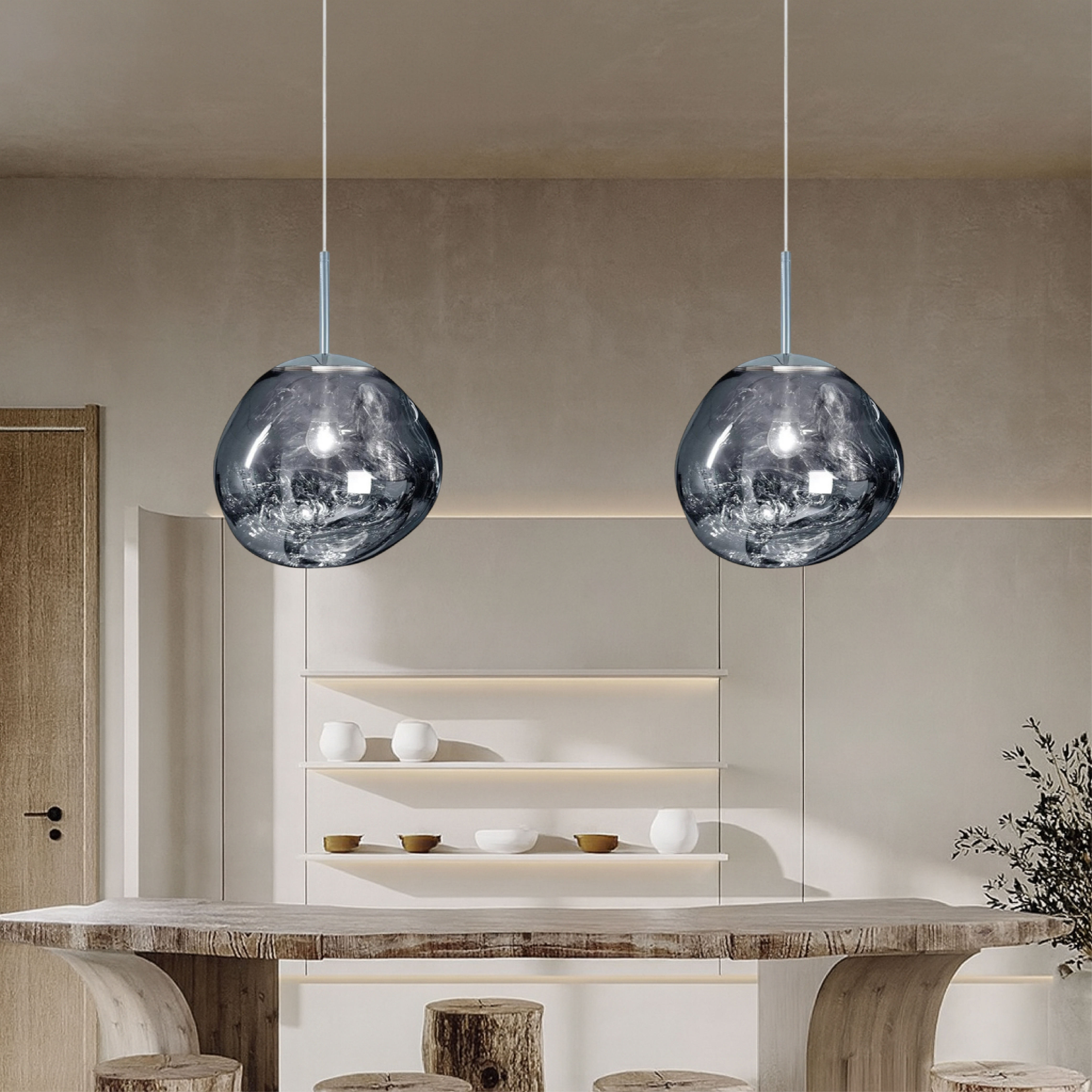 Melt Glass Pendant Light