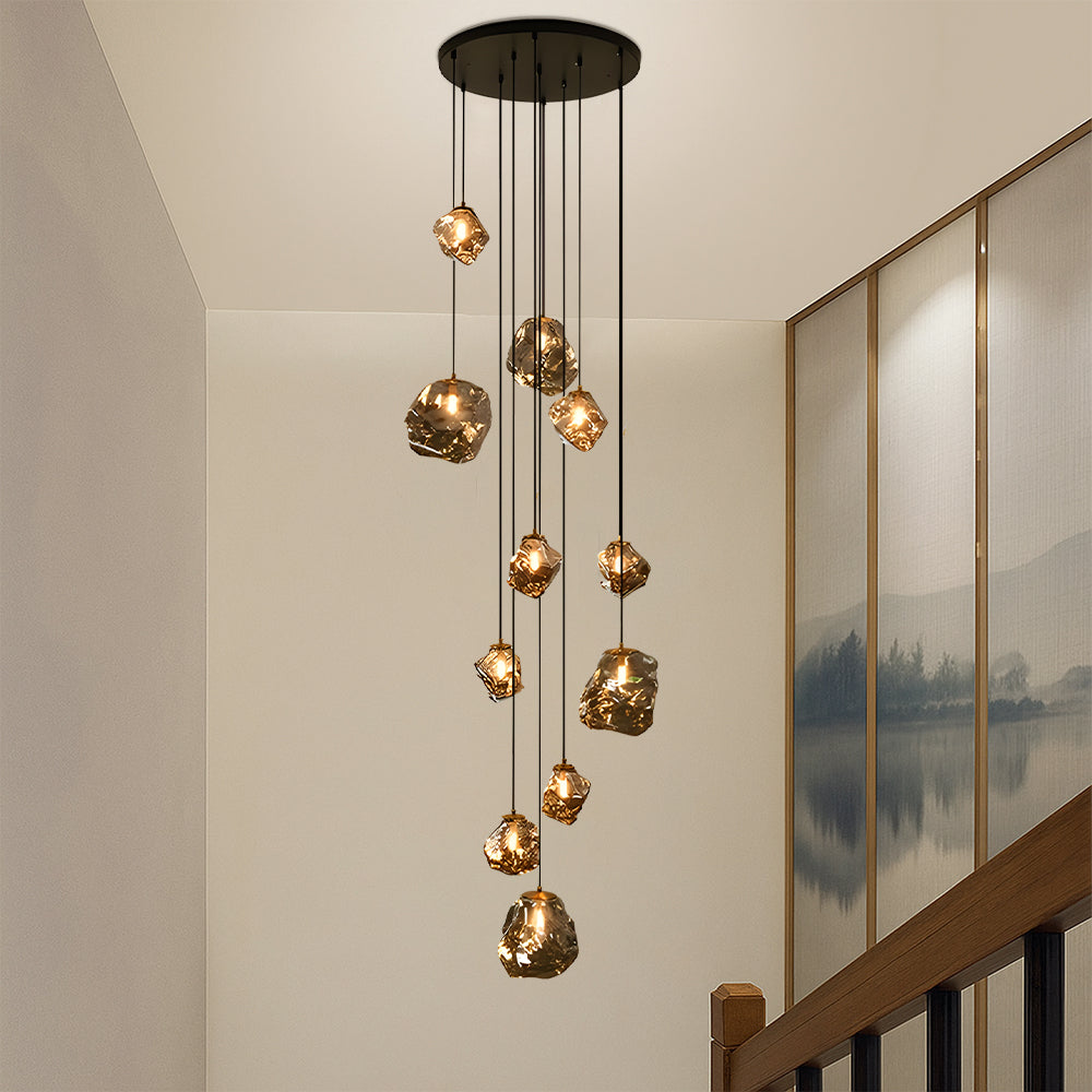 Nordic Villa Staircase Chandelier