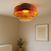 Nordic Bauhaus Glass Layered Pendant Light