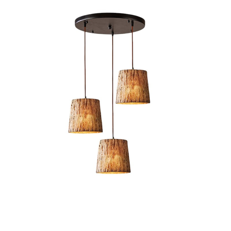 Wood Log Pendant Light