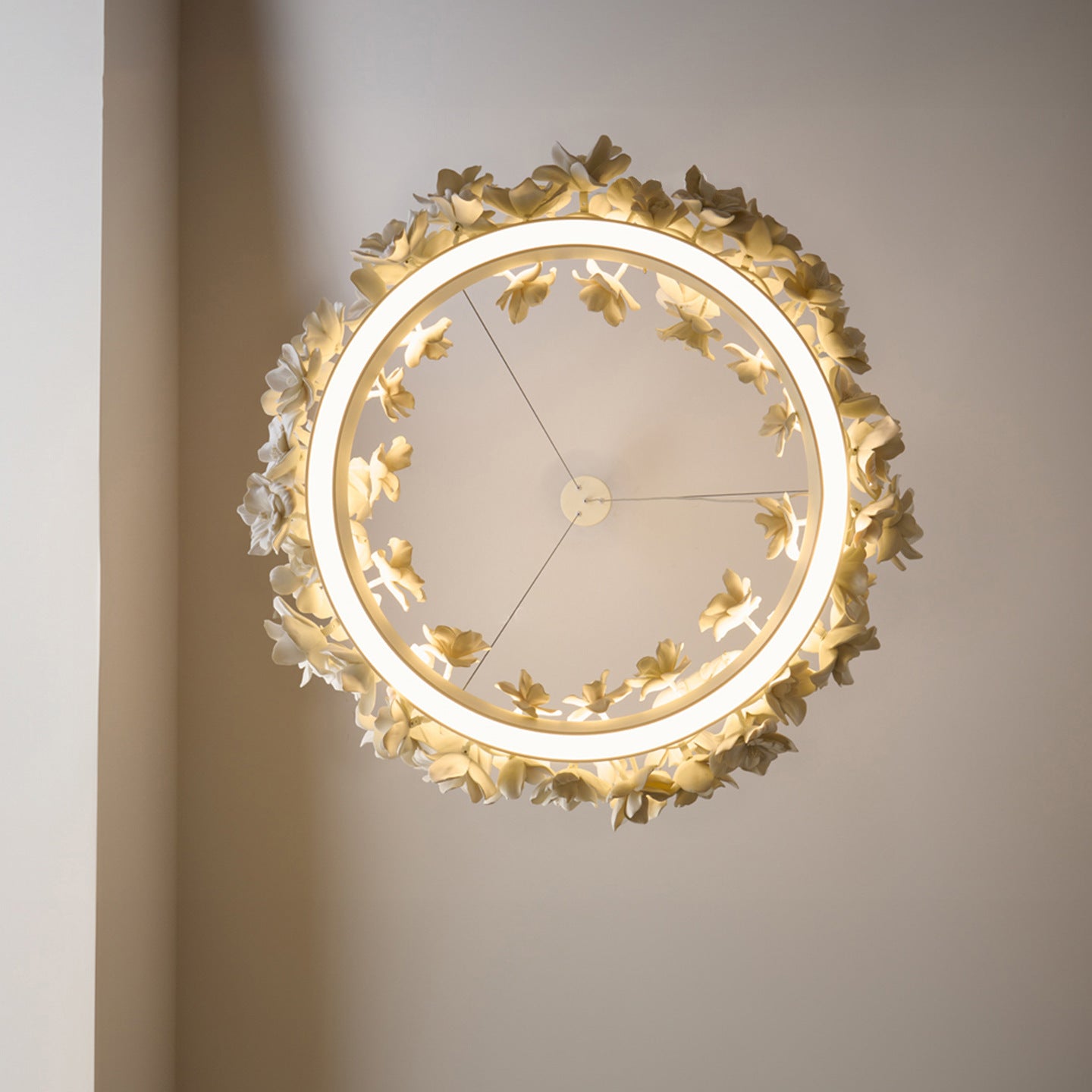 Ceramic Flowers Chandelier