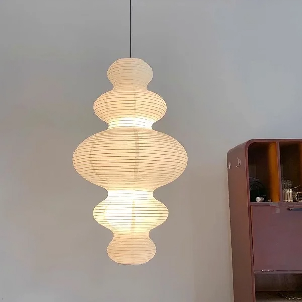 Multilayer Rice Paper Pendant Light